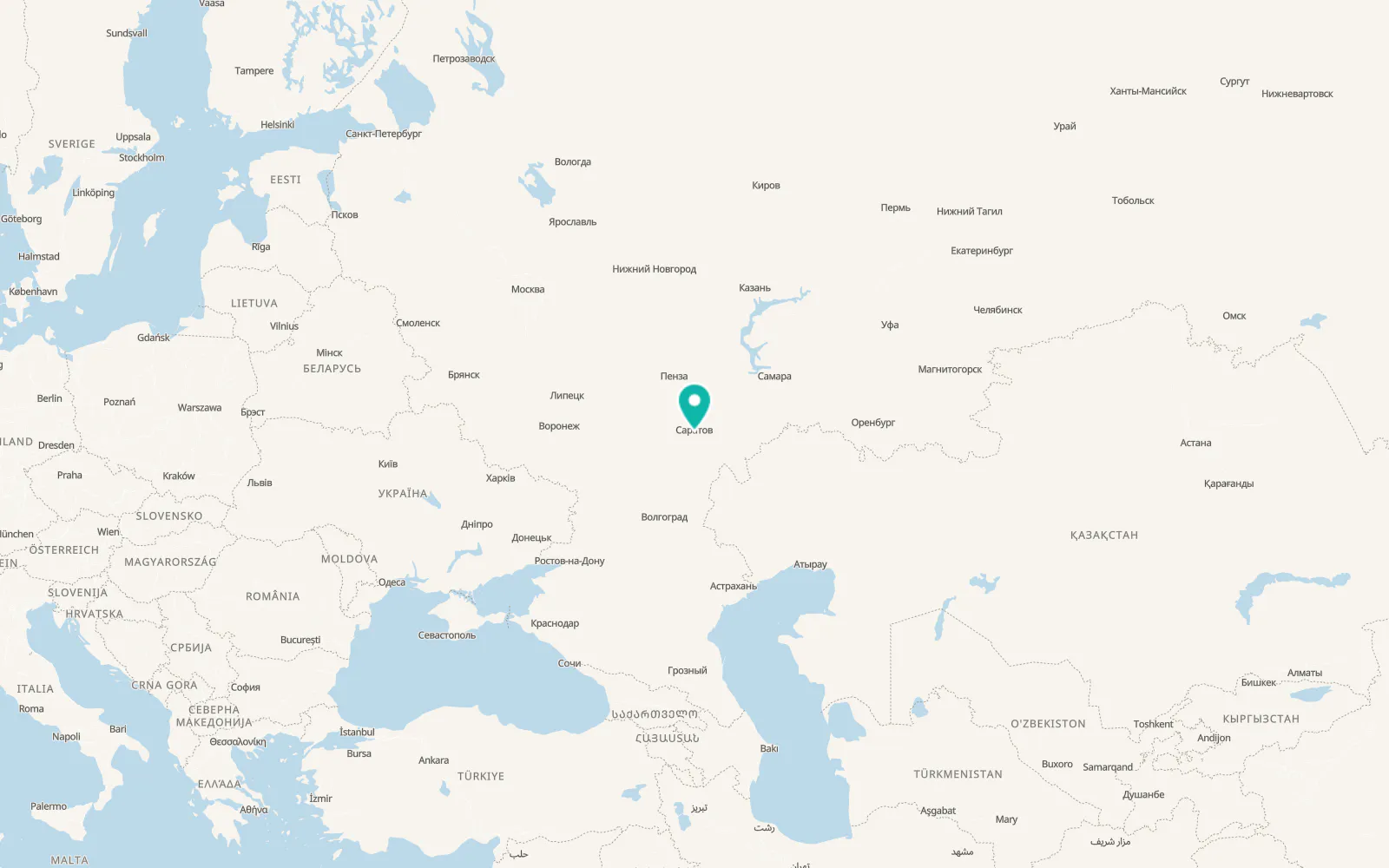 Map of Privolzhskiy