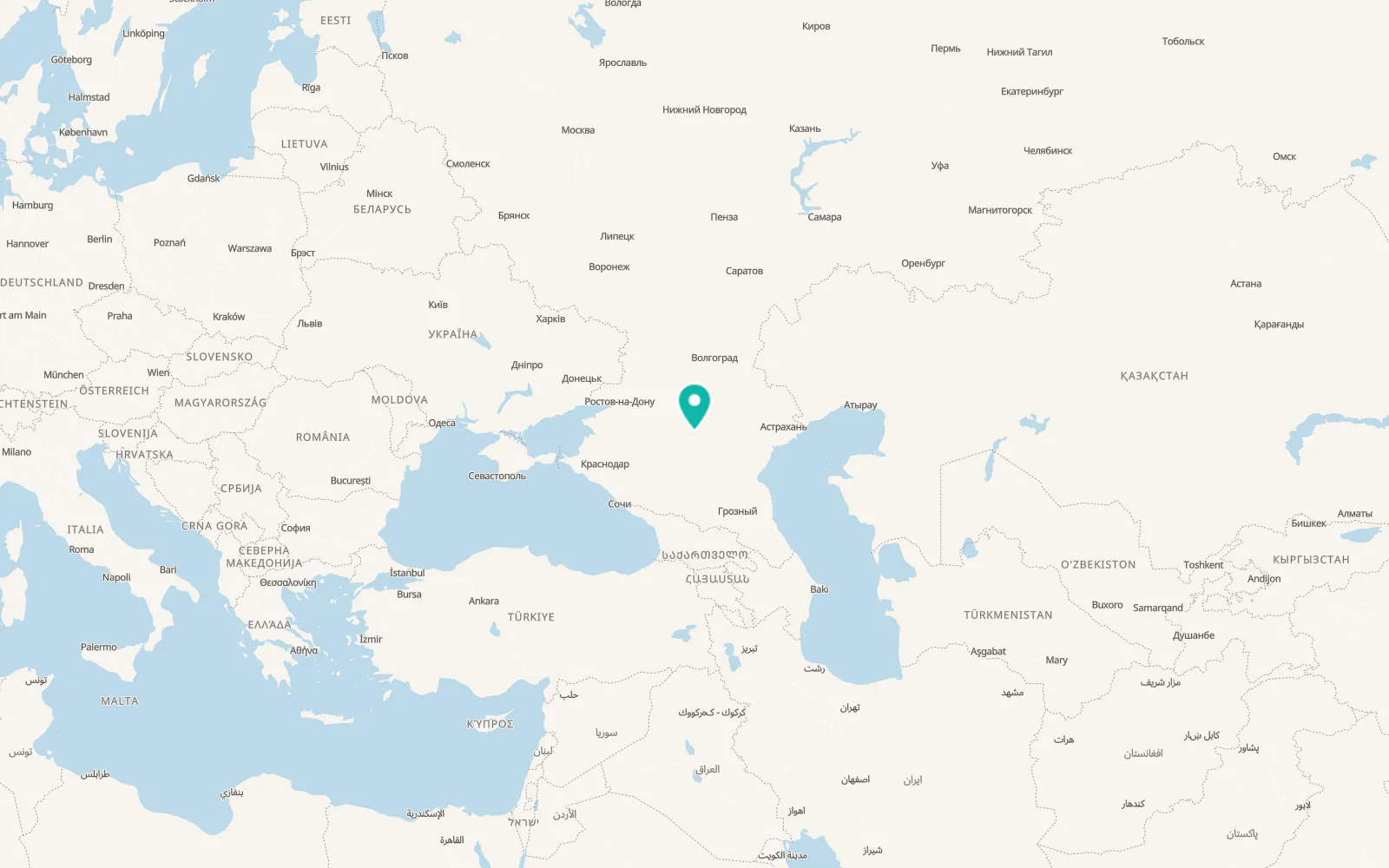 Map of Priyutnoye
