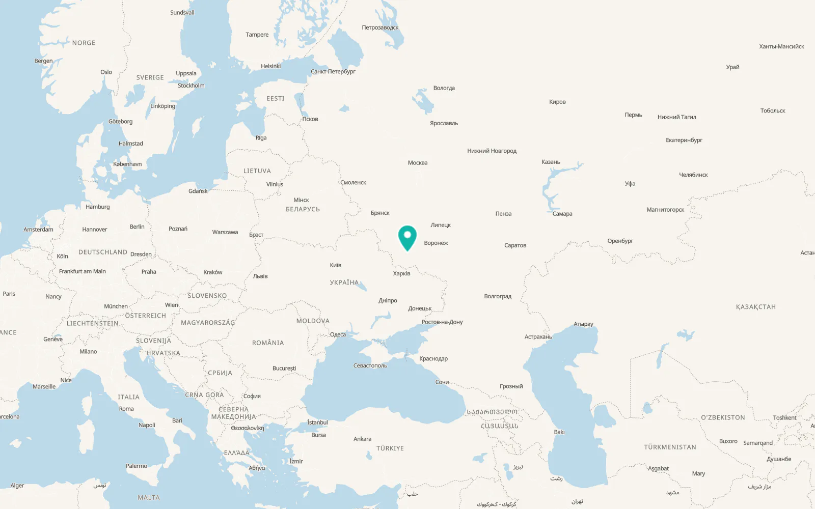 Map of Prokhorovka