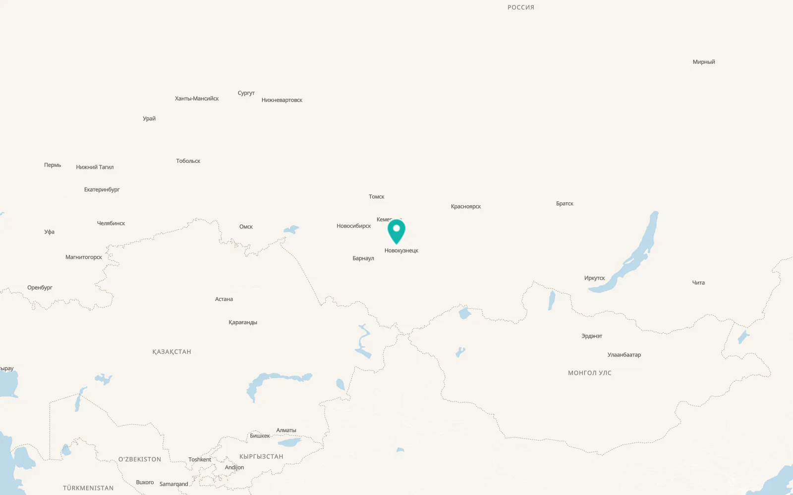 Map of Prokop’yevsk