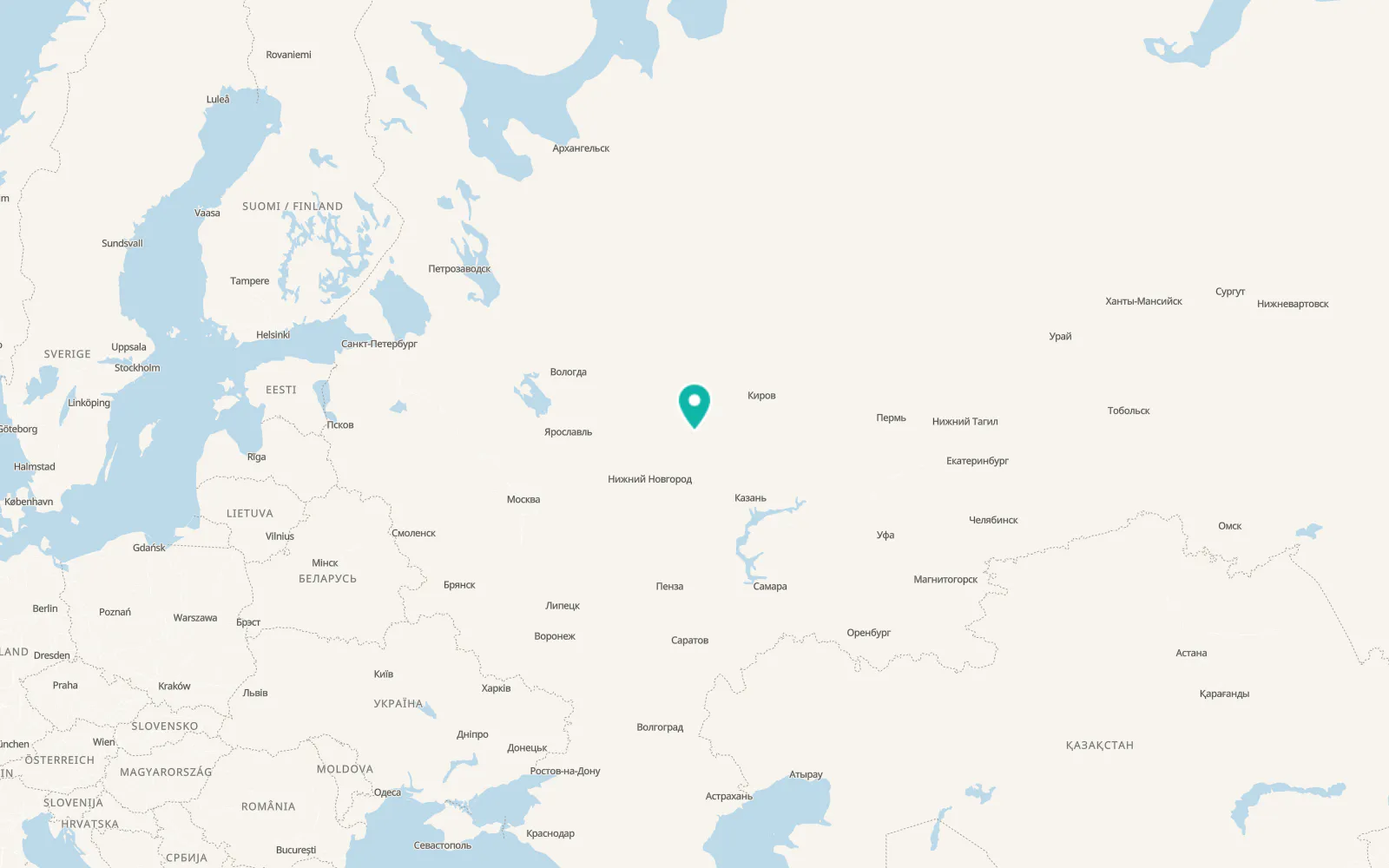 Map of Prudy