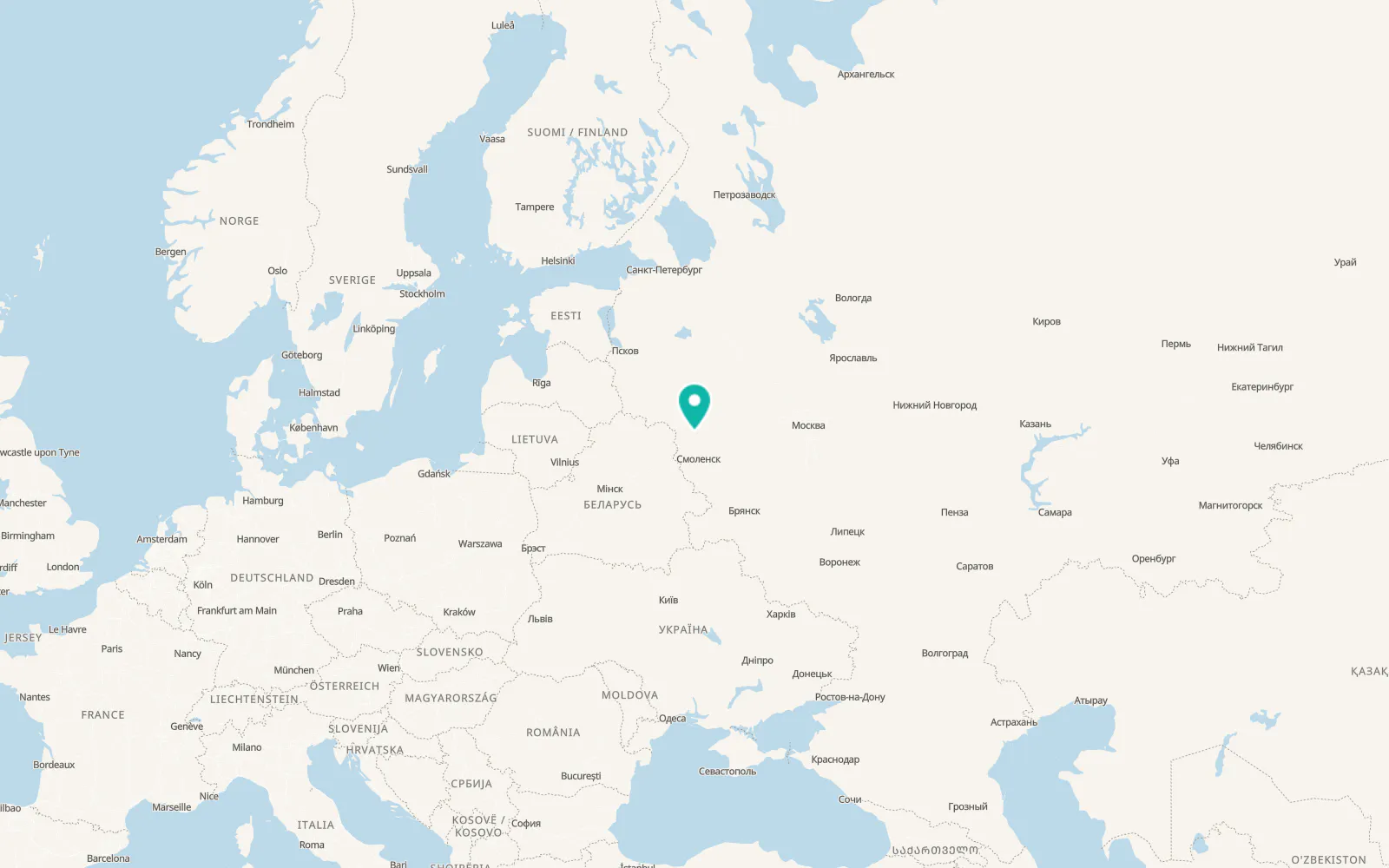 Map of Przheval’skoye