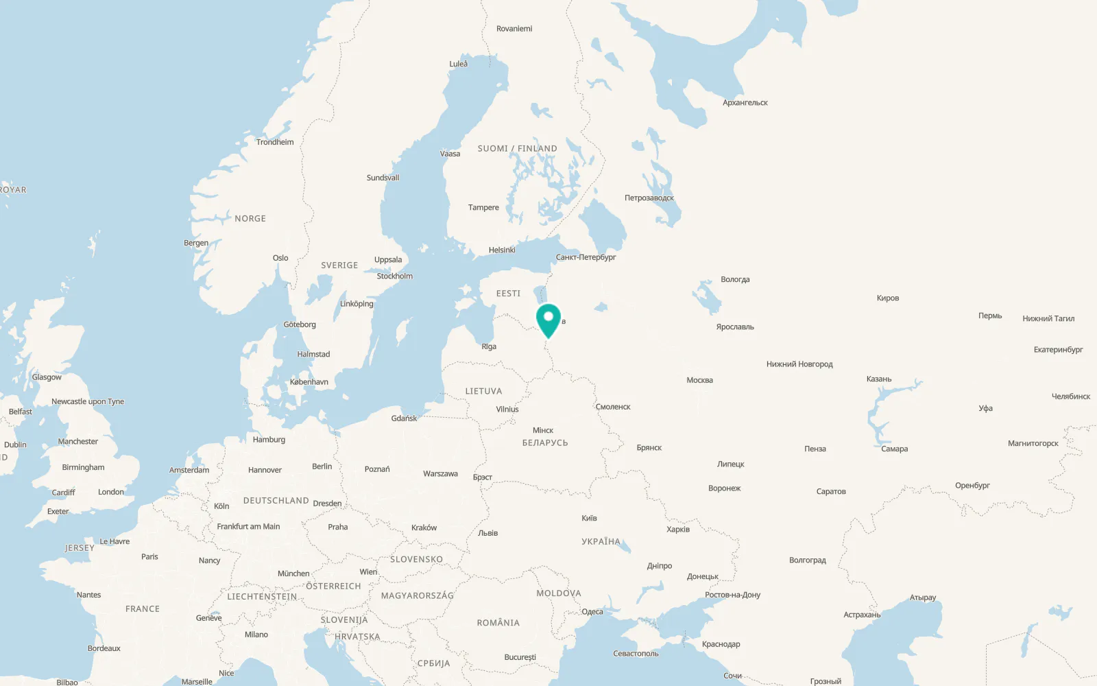 Map of Pytalovo