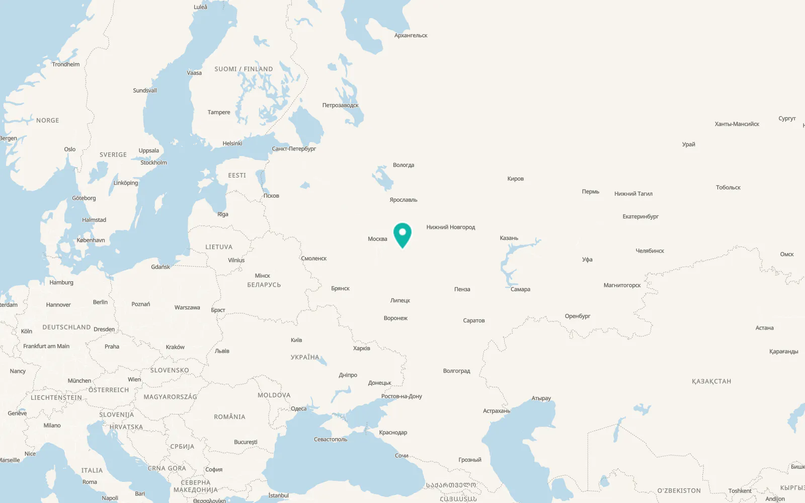 Map of Radovitskiy