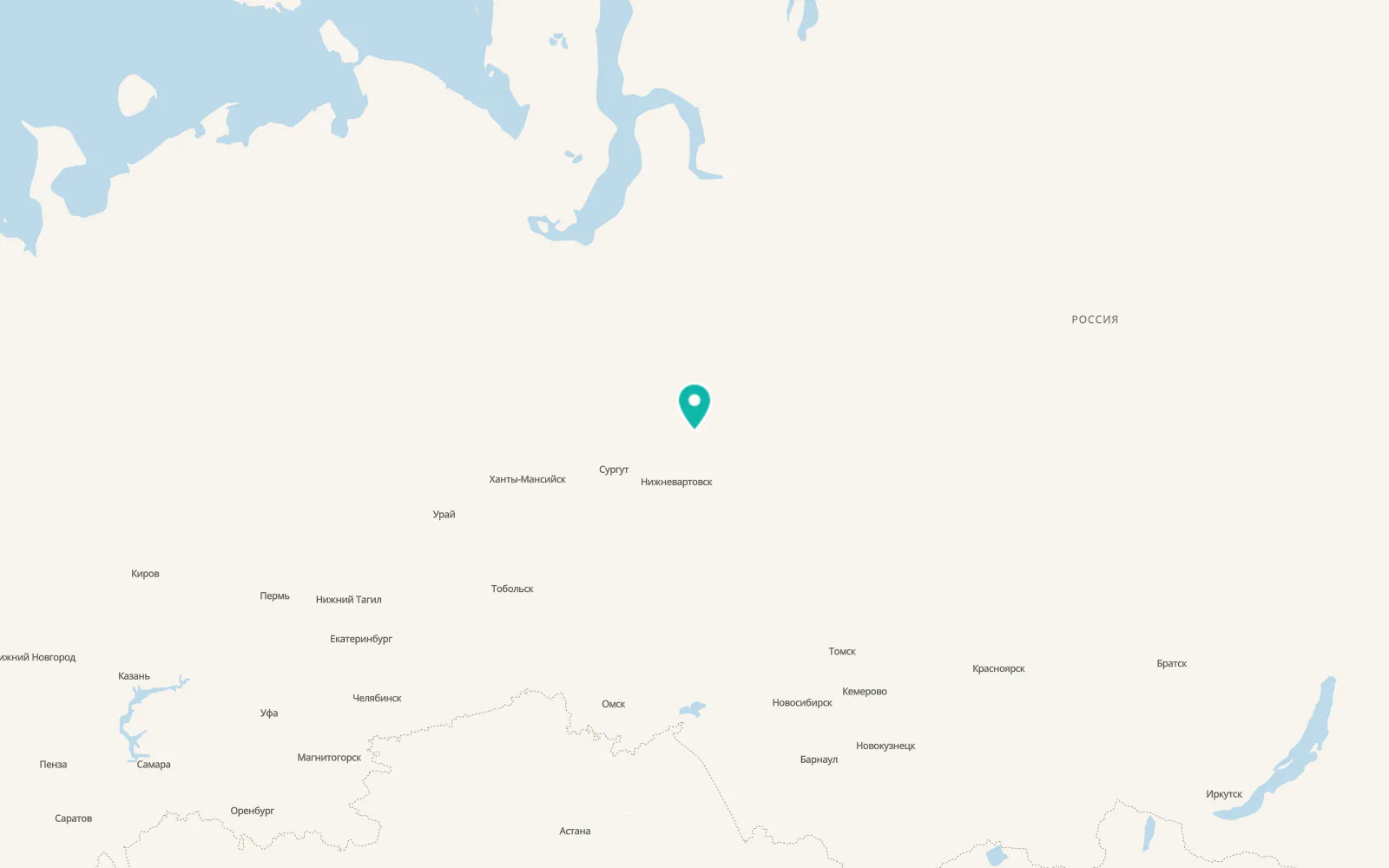 Map of Raduzhny