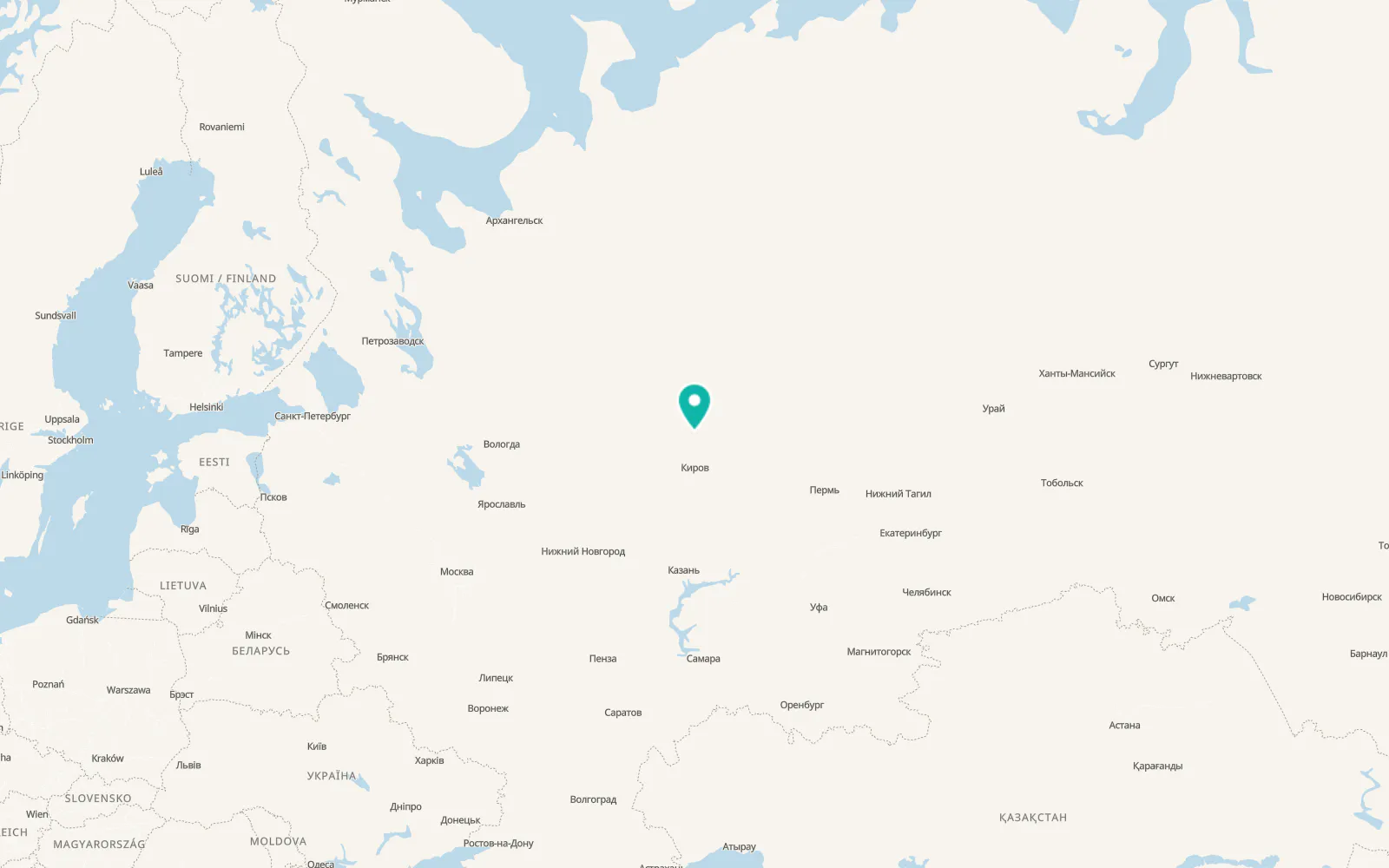 Map of Raduzhnyy