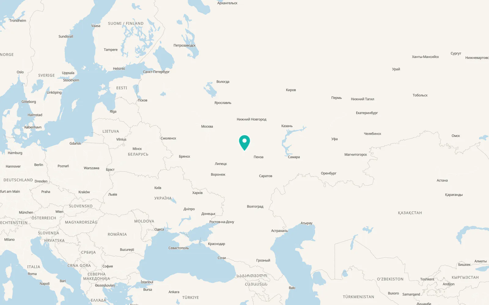 Map of Rakhmanovka