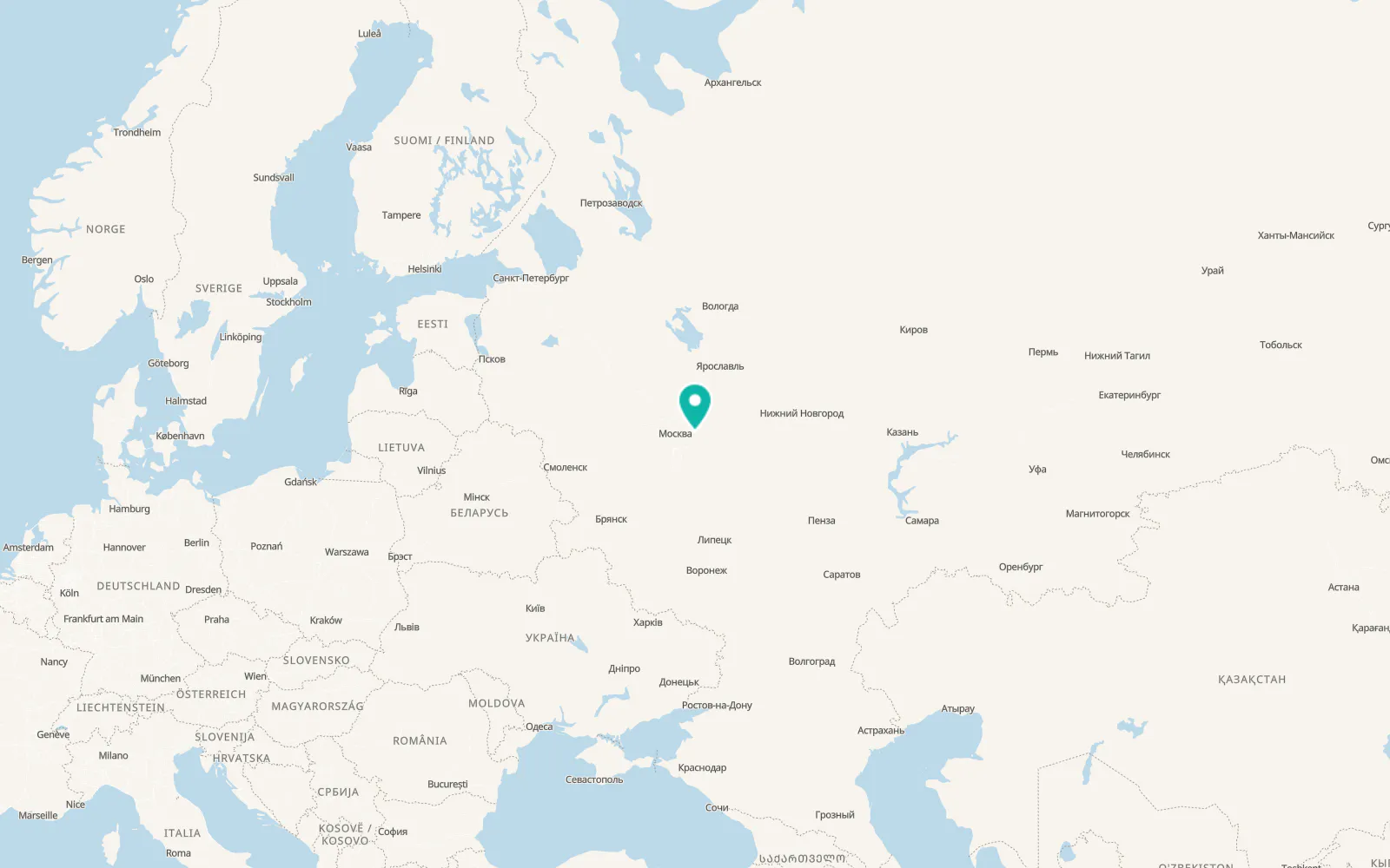 Map of Rakhmanovo