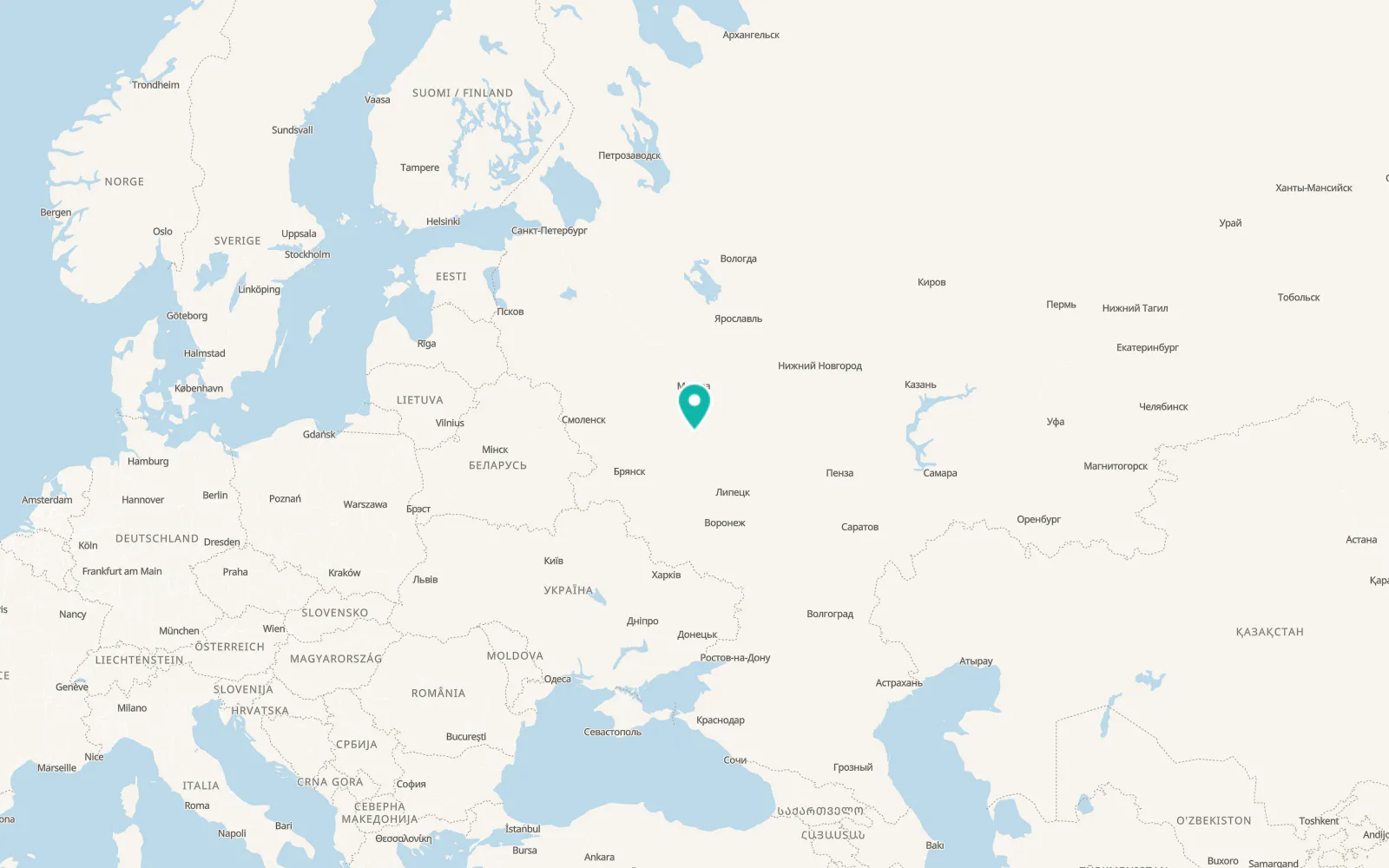 Map of Revyakino