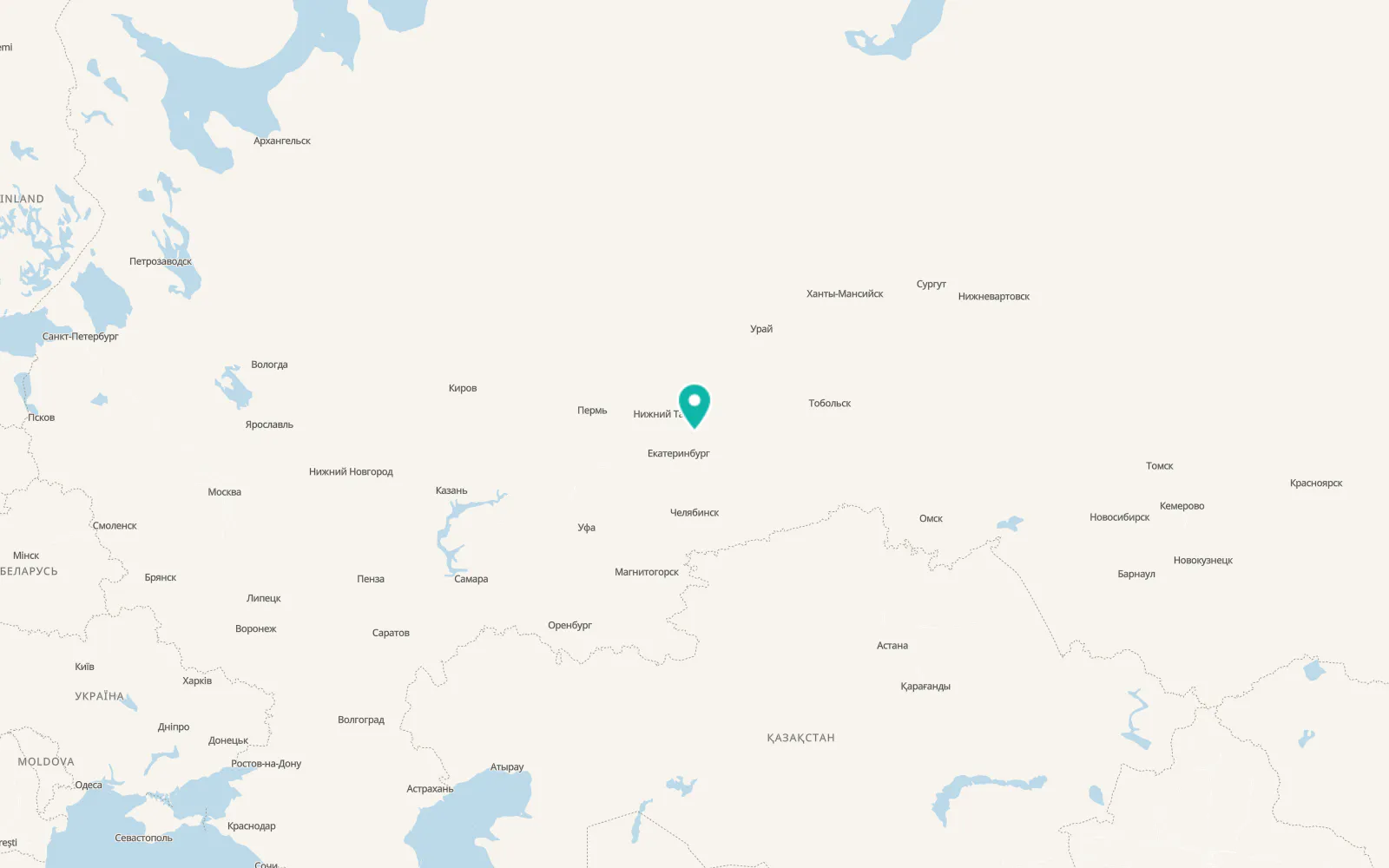 Map of Rezh