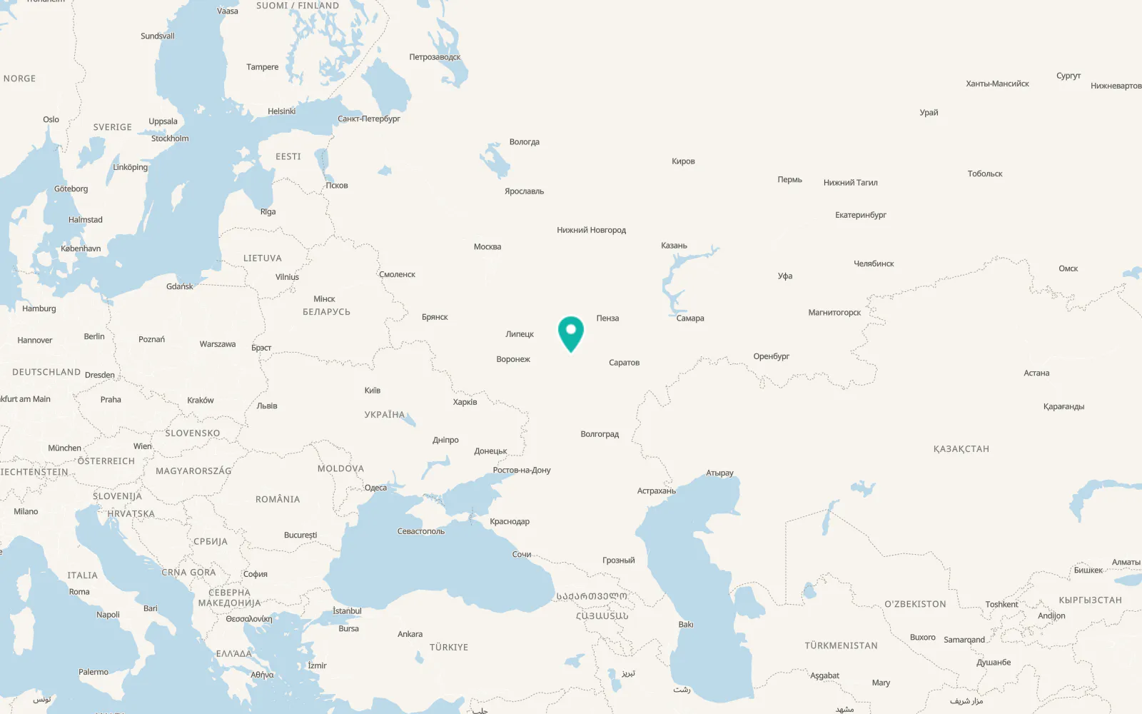Map of Romanovka