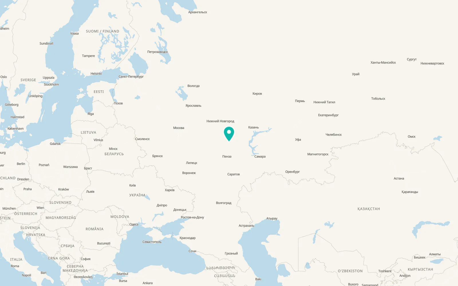 Map of Romodanovo