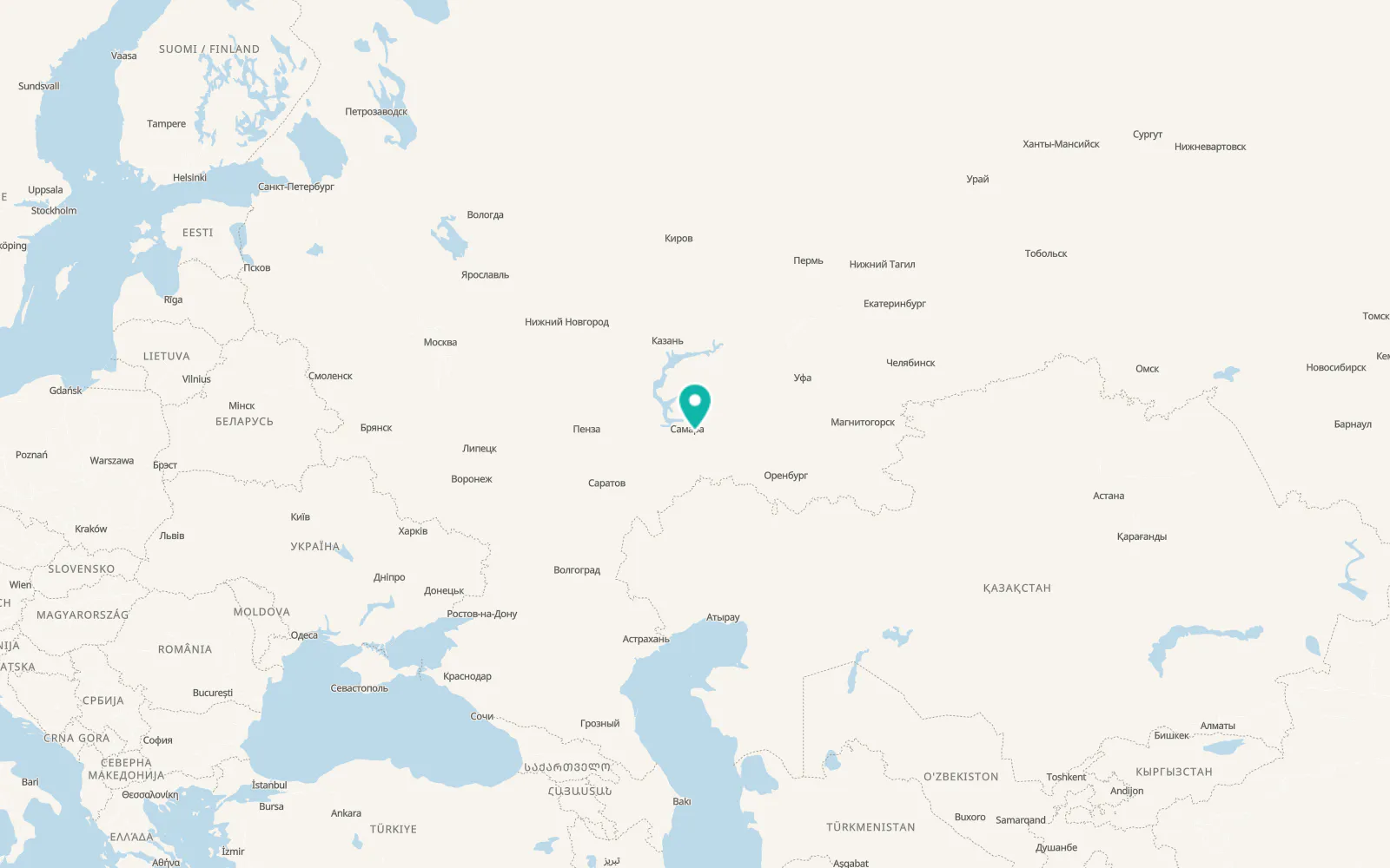 Map of Roschinskiy