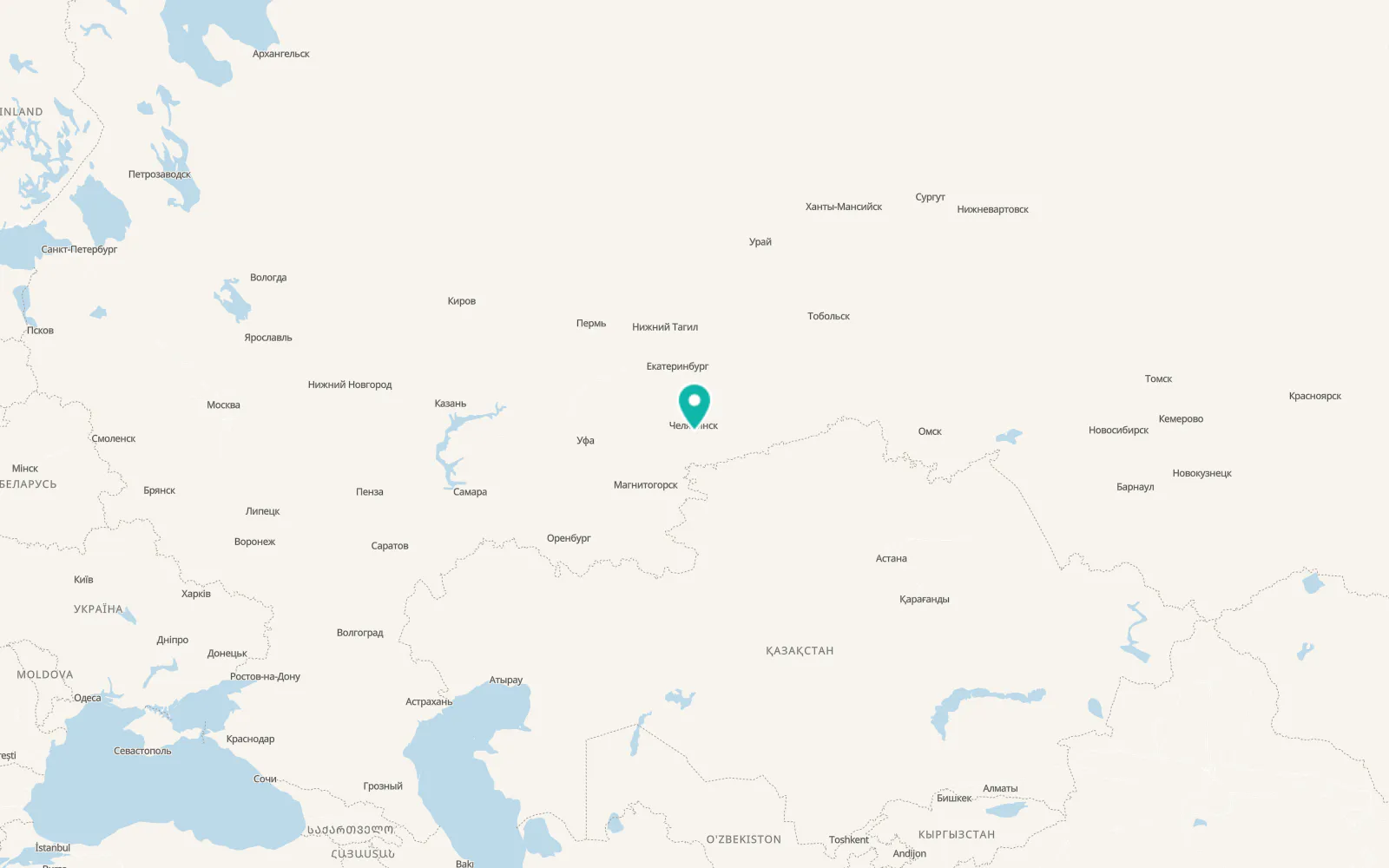 Map of Roza