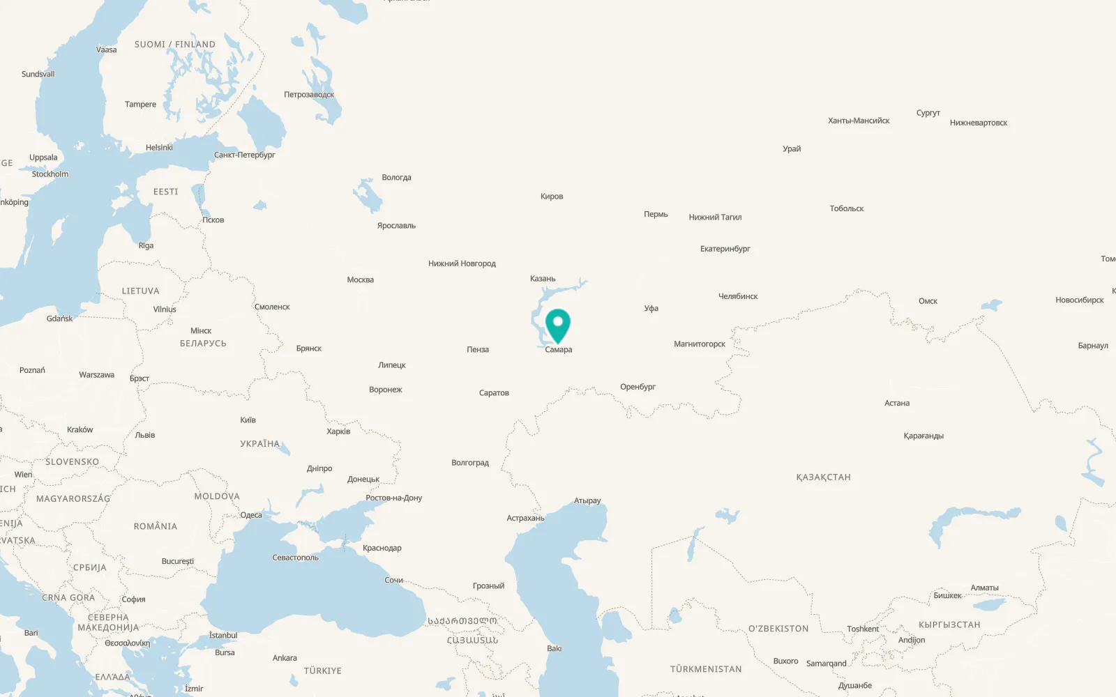 Map of Rozhdestveno