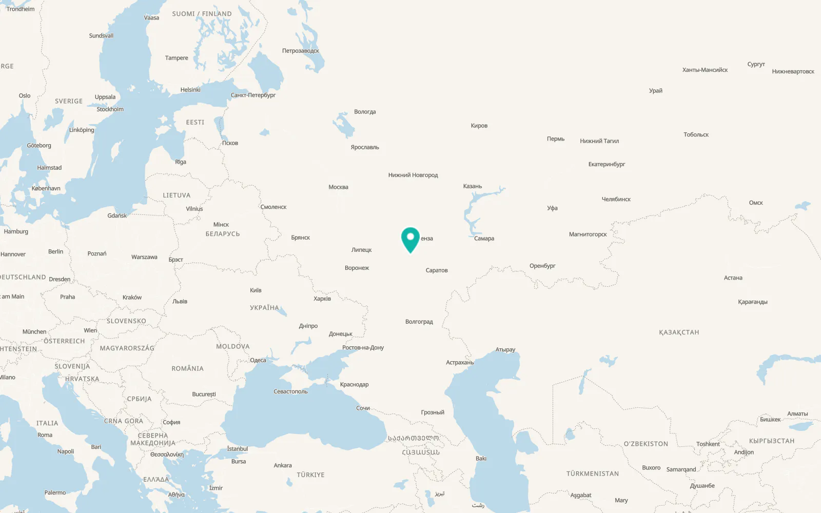 Map of Rtishchevo