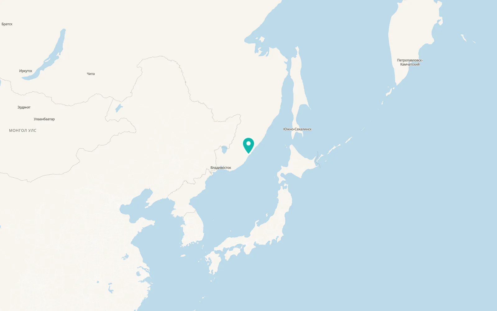 Map of Rudnaya Pristan’