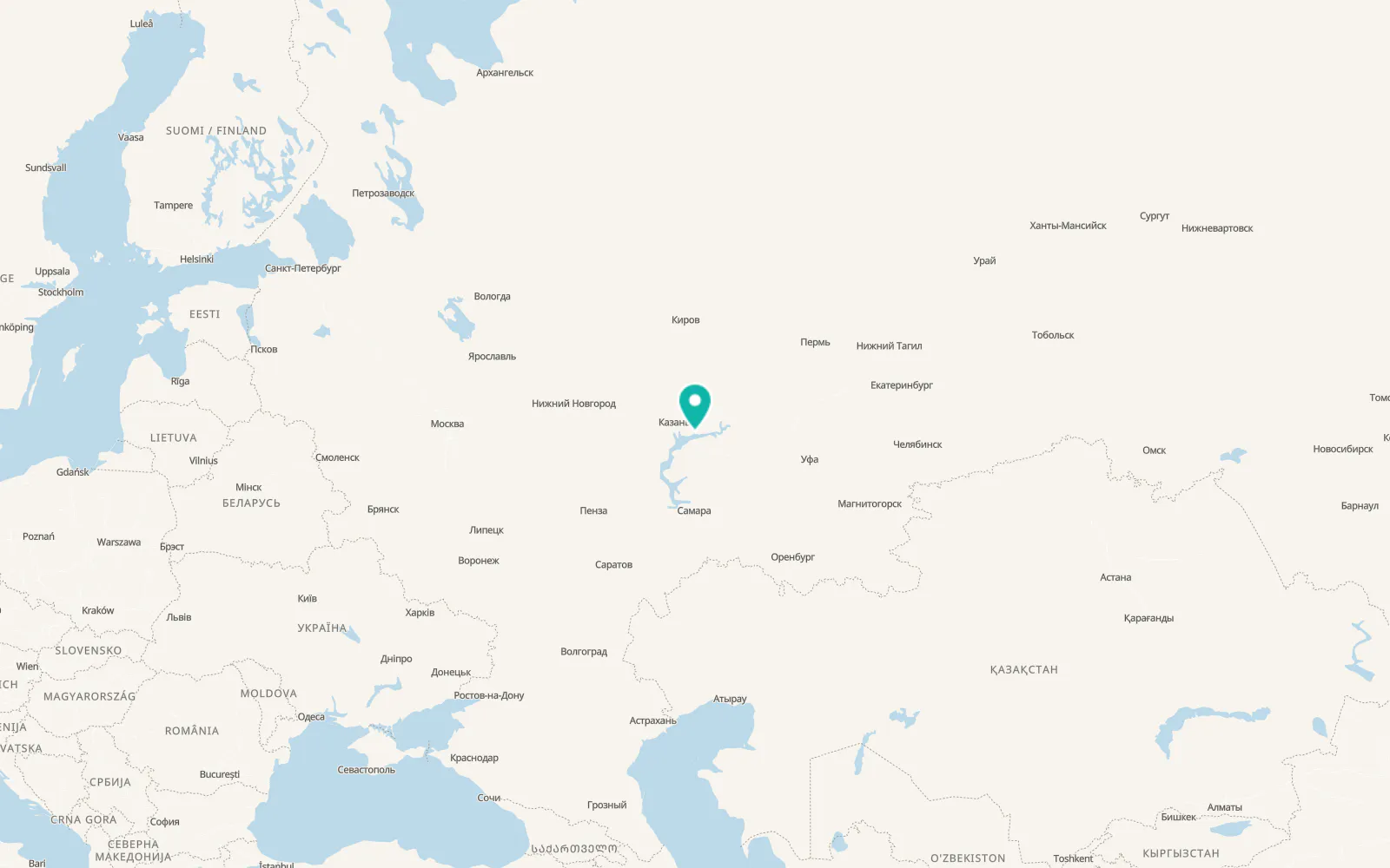 Map of Rybnaya Sloboda