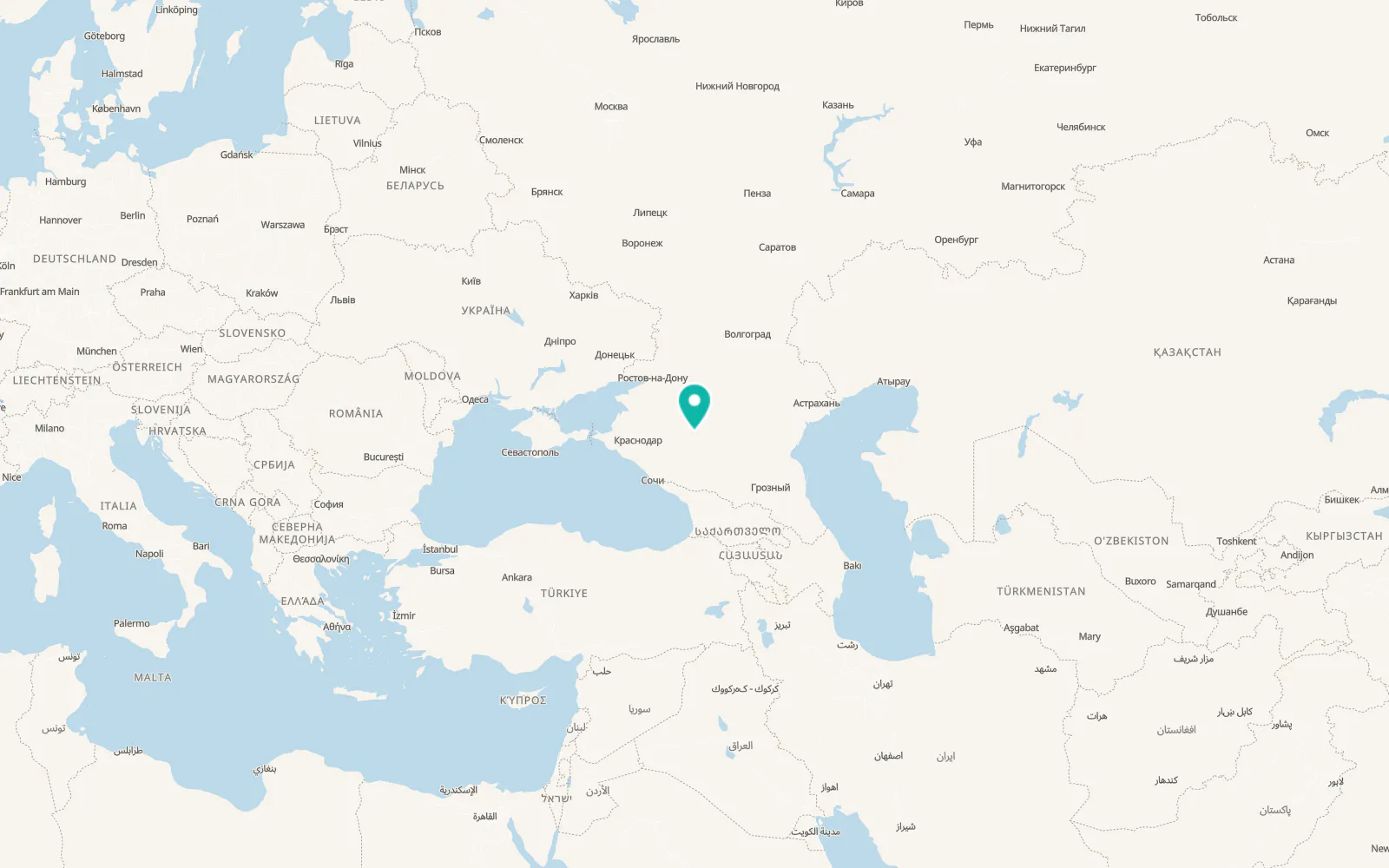Map of Ryzdvyanyy