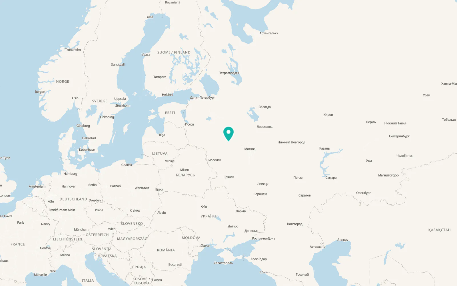 Map of Rzhev