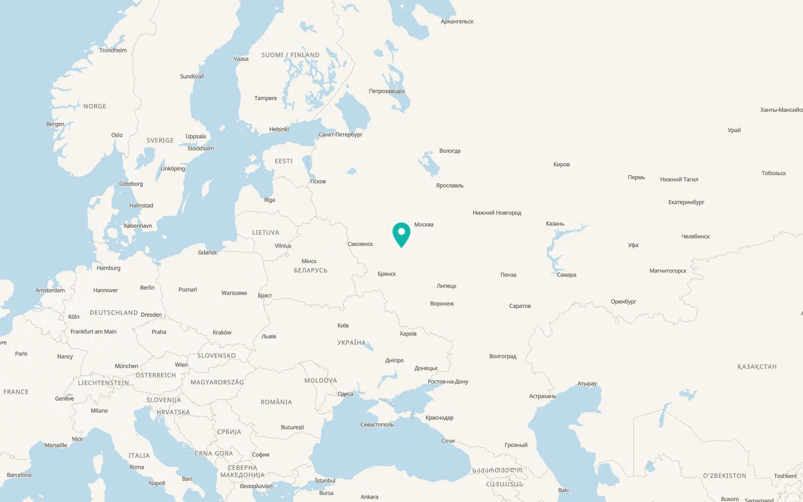 Map of Saburovshchino