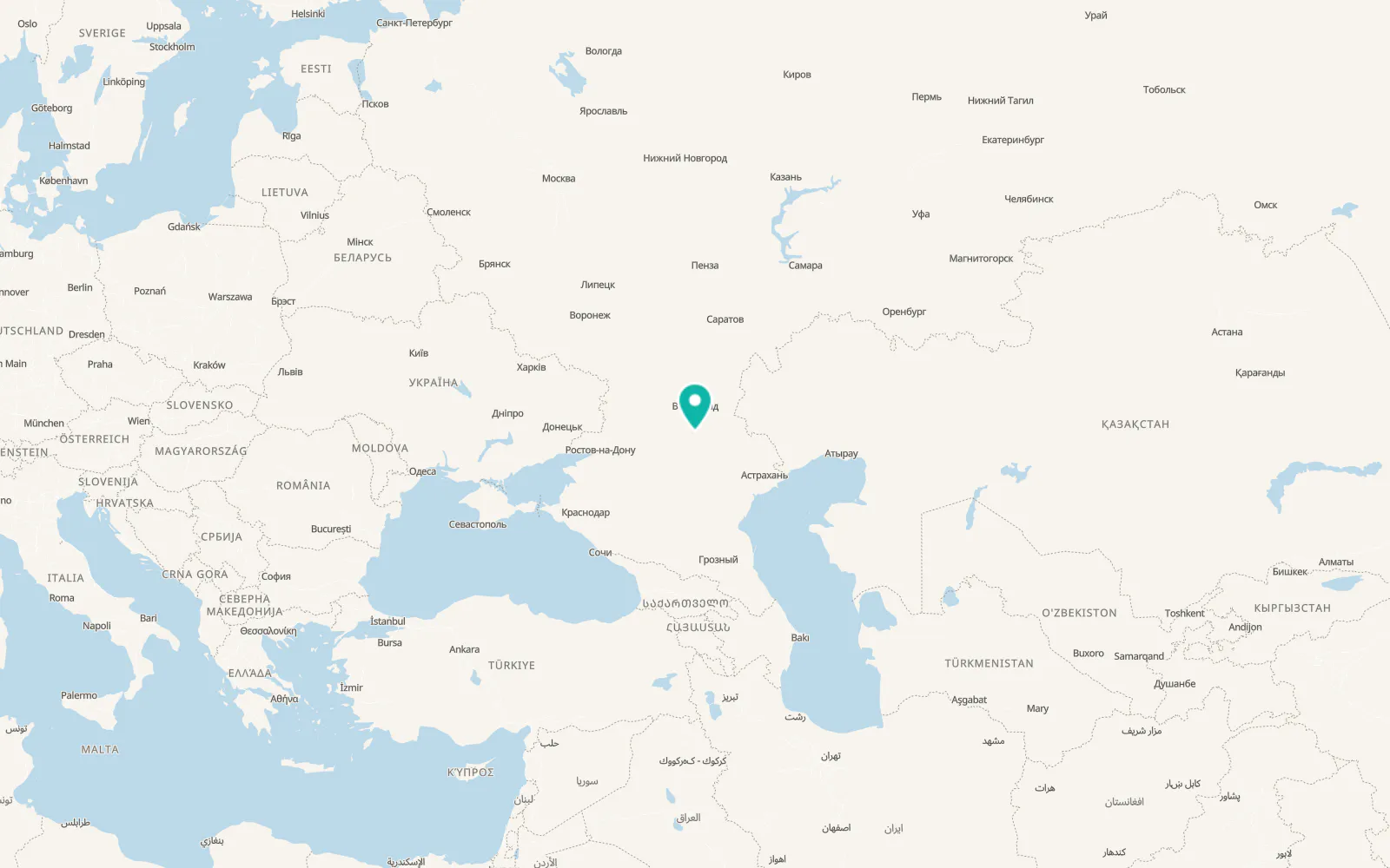 Map of Sadovoye