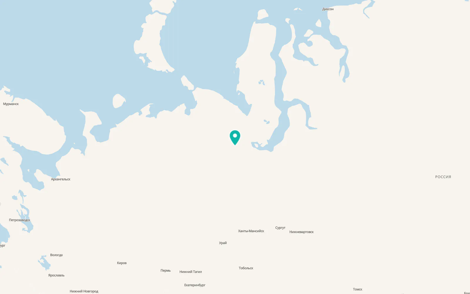 Map of Salekhard