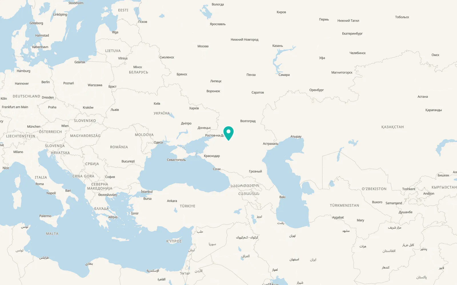 Map of Sal’sk