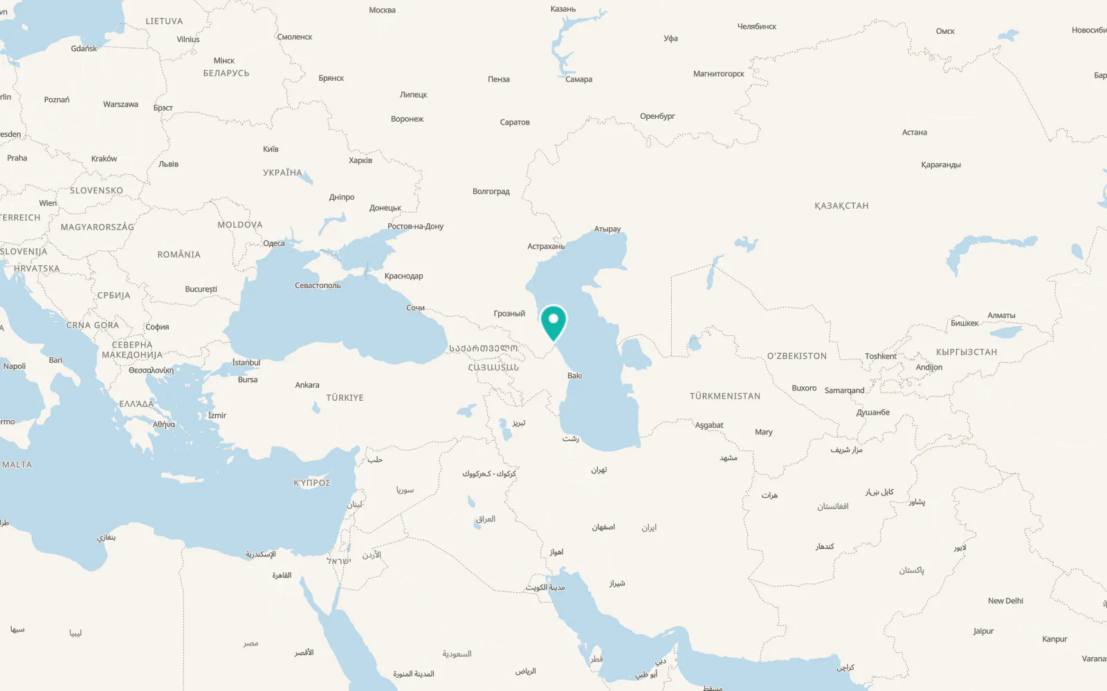 Map of Samur