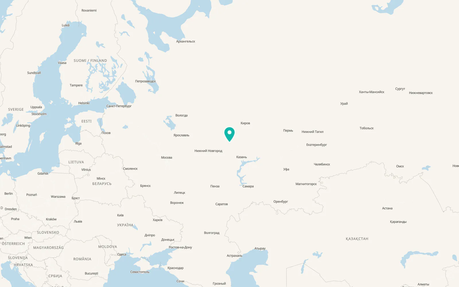 Map of Sanchursk