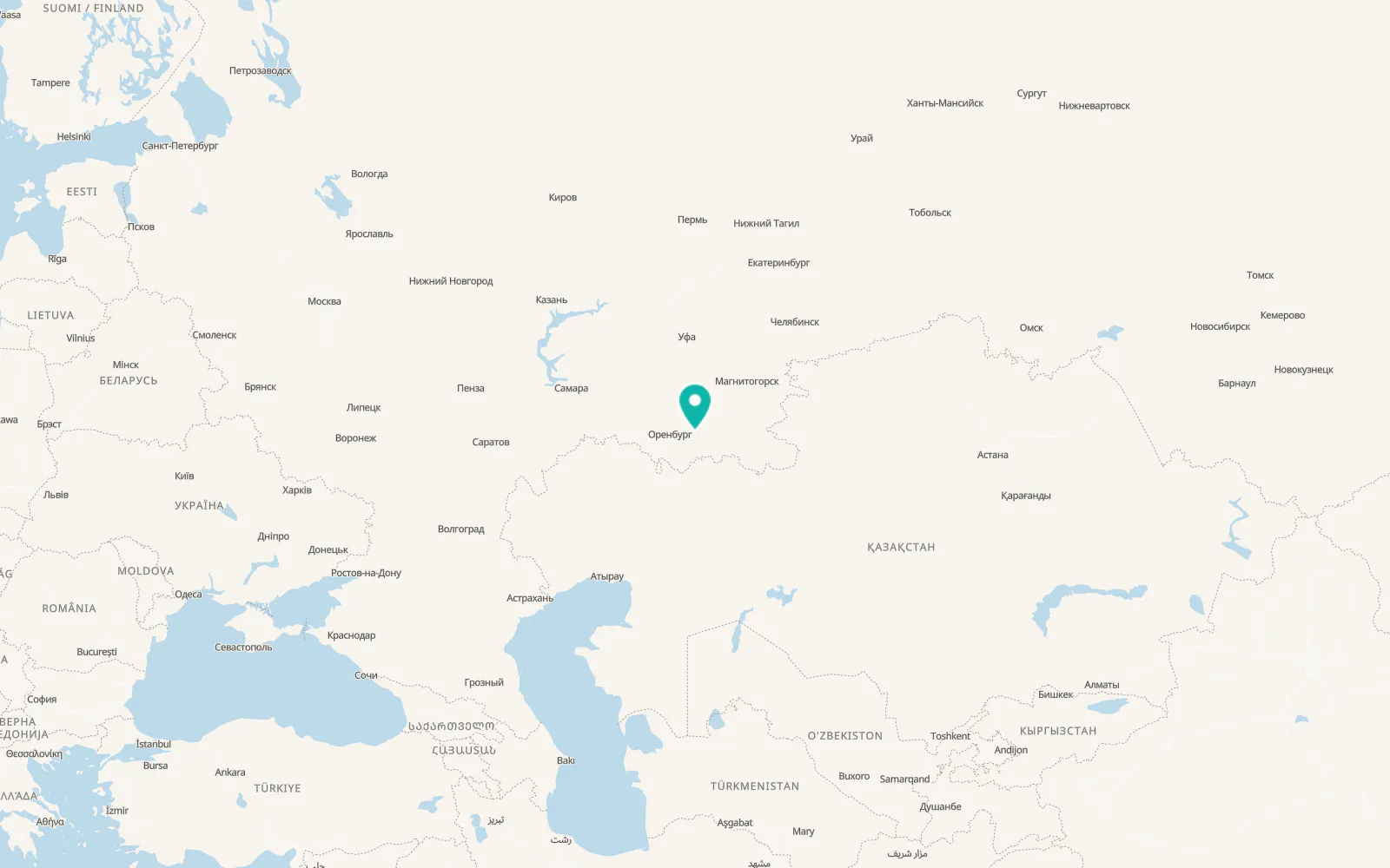 Map of Saraktash