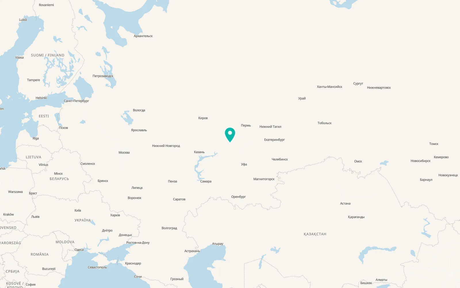 Map of Sarapul