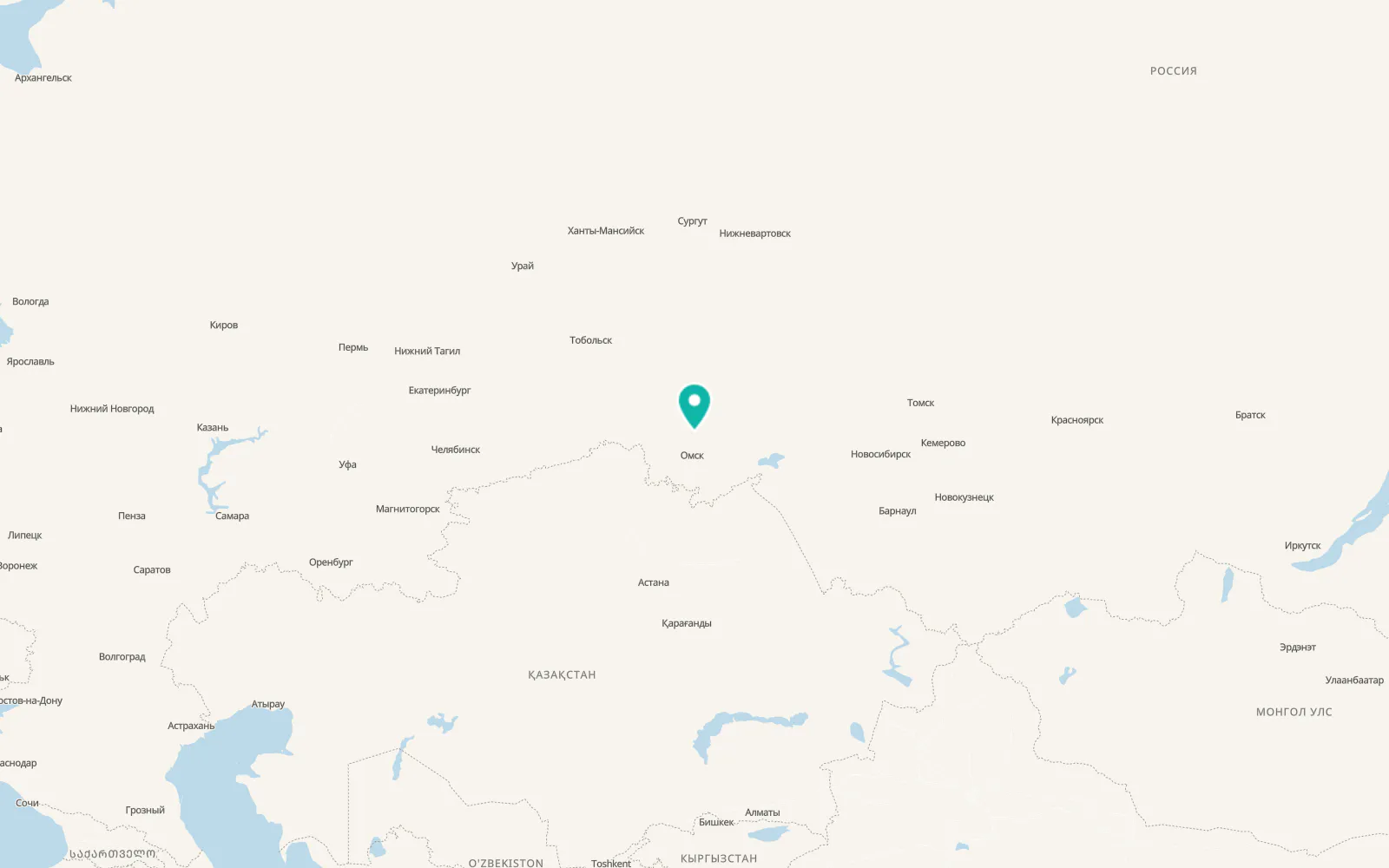 Map of Sargatskoye
