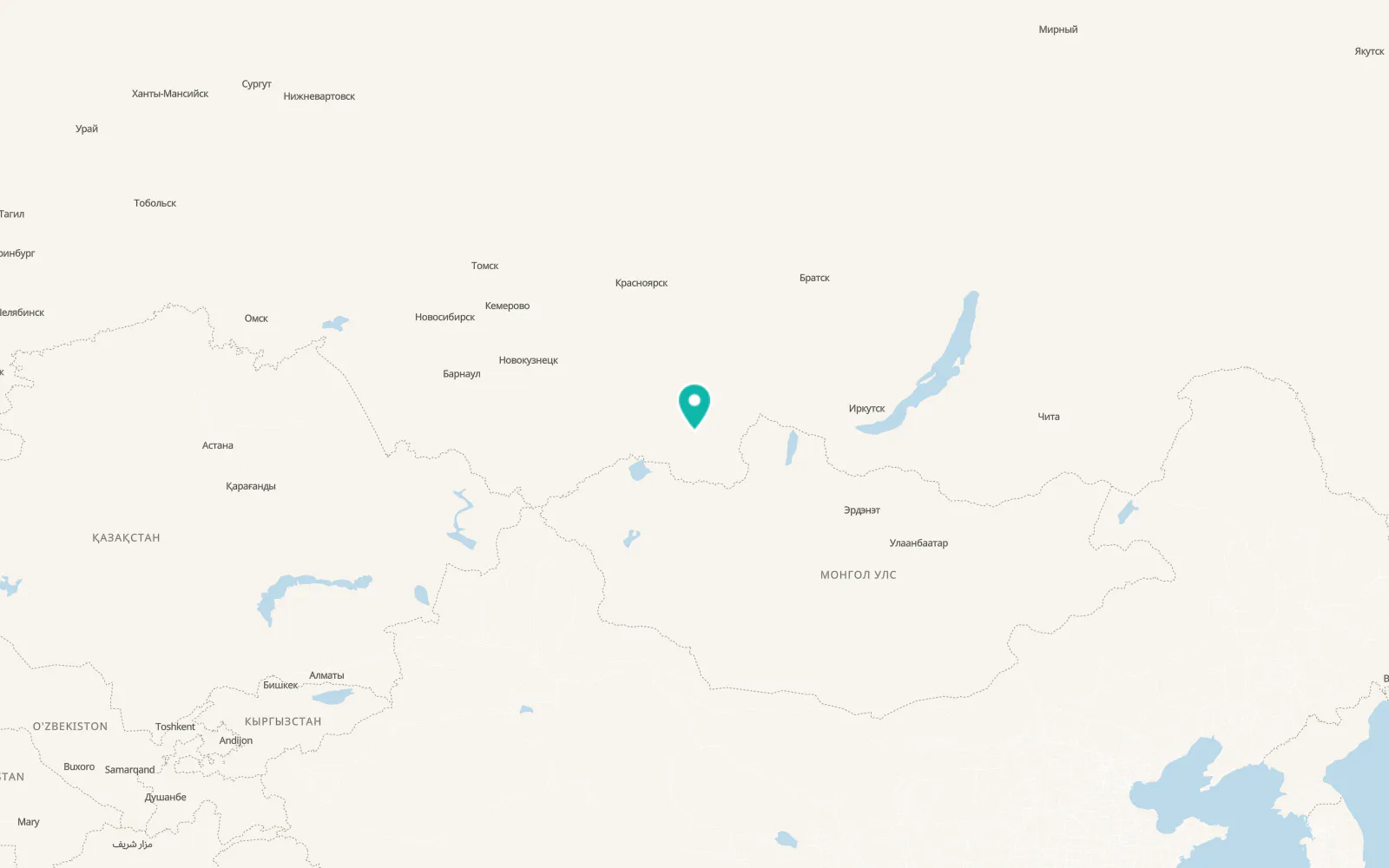 Map of Saryg-Sep