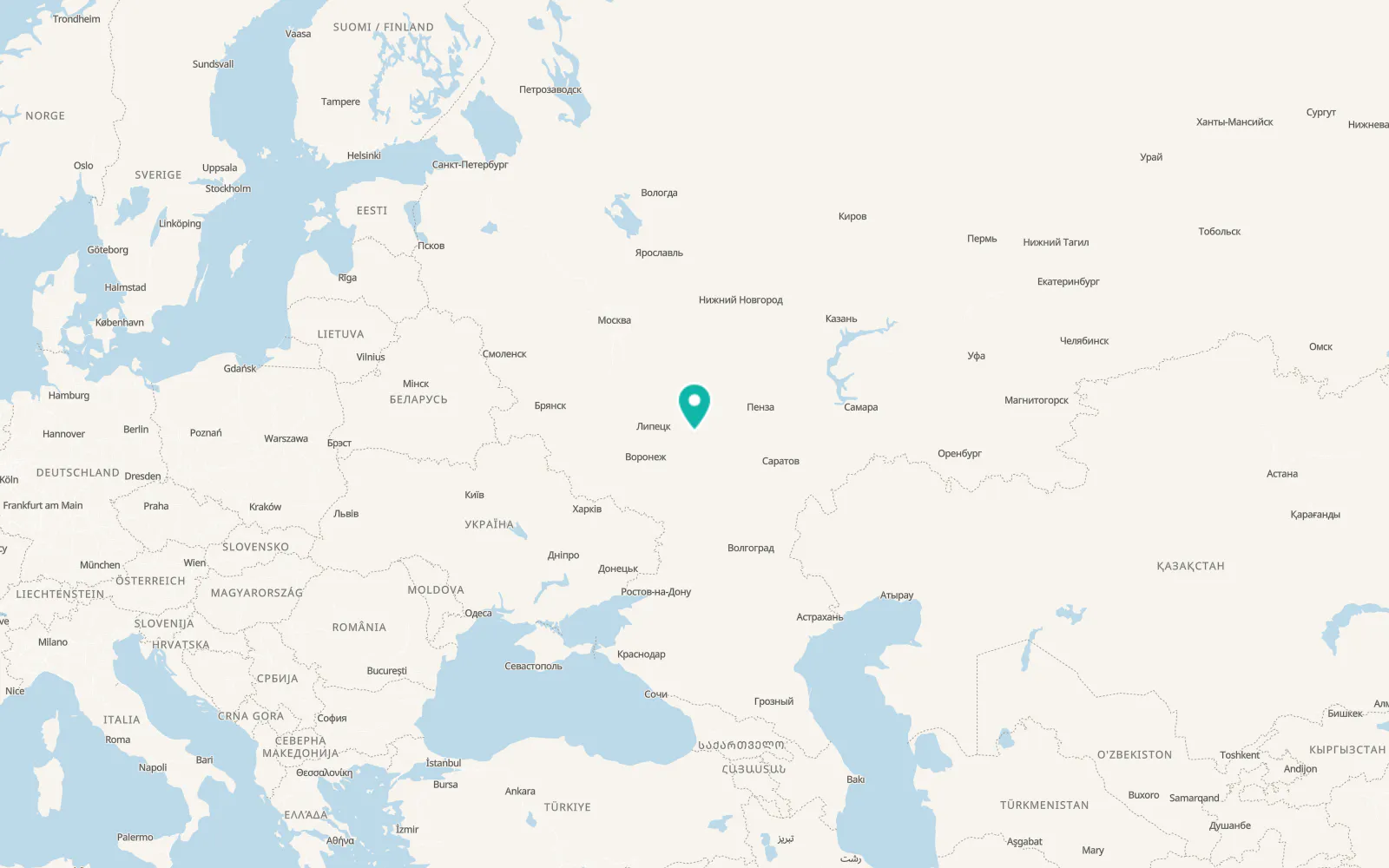 Map of Satinka