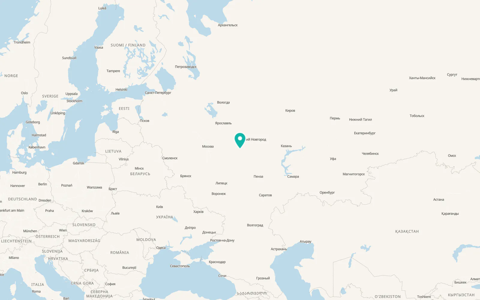 Map of Savasleyka