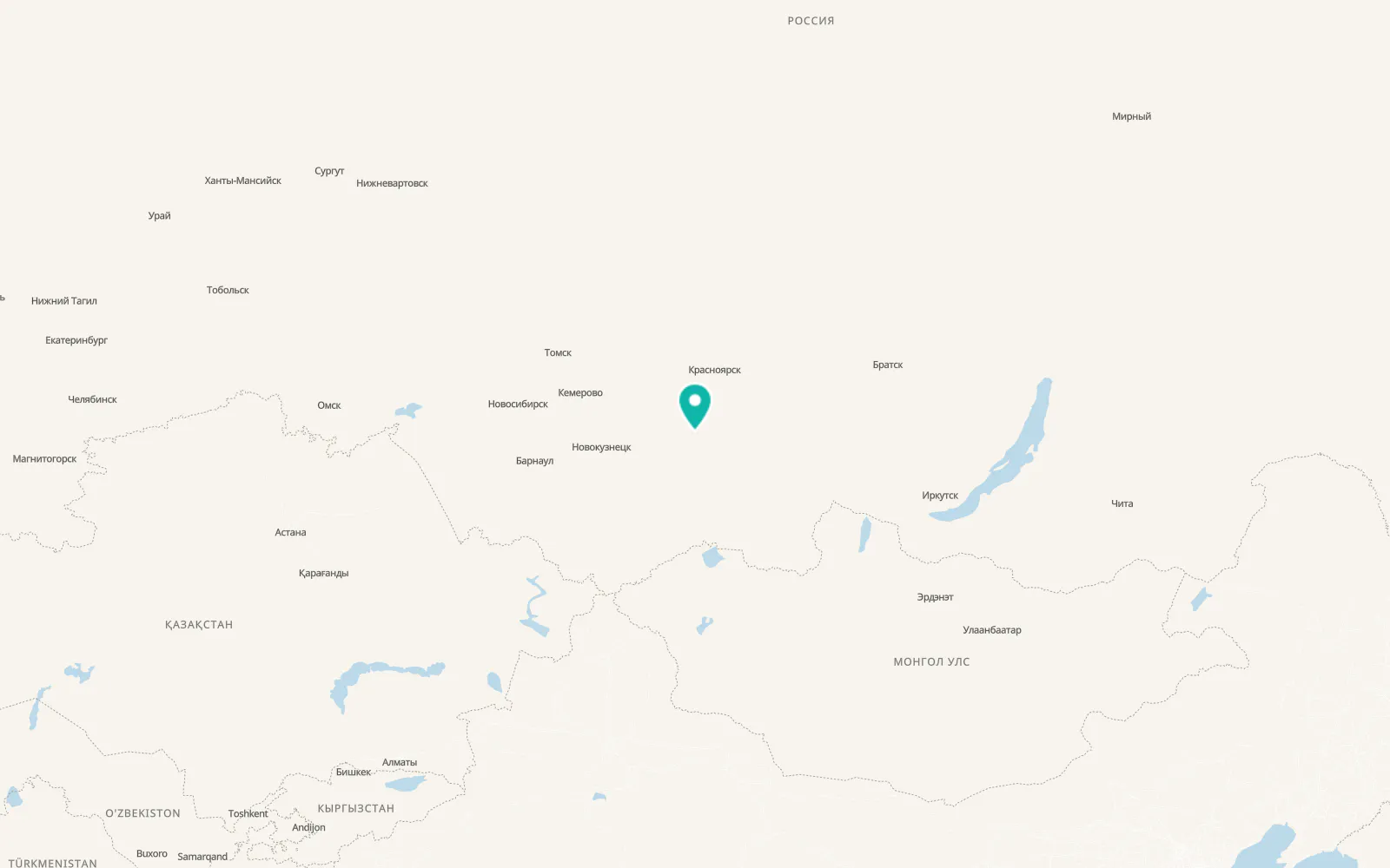 Map of Sayansk