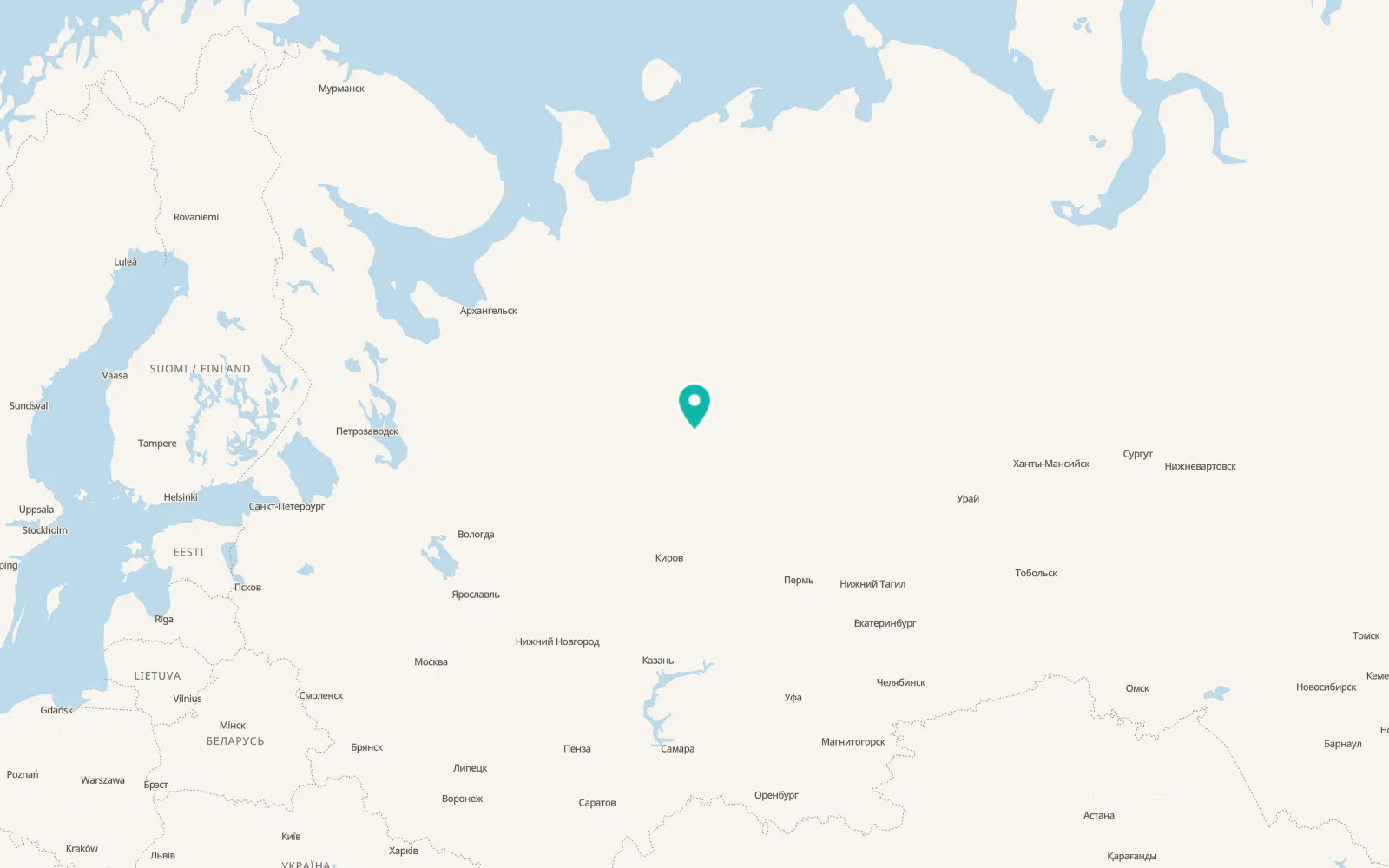 Map of Sedkyrkeshch