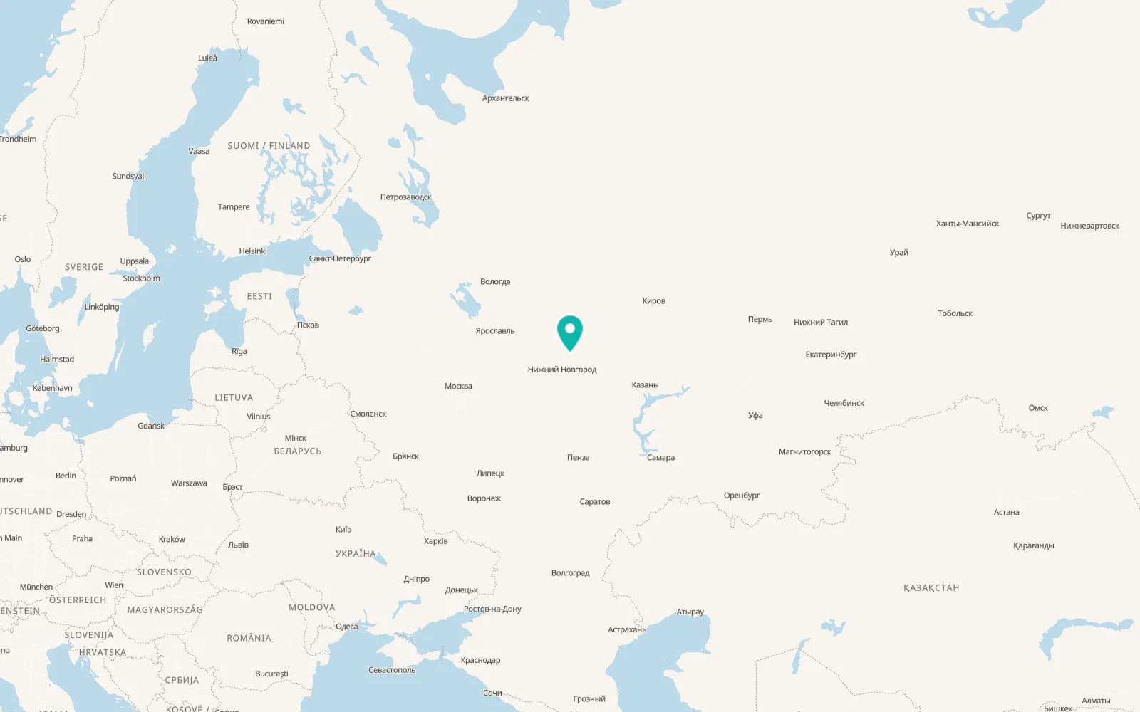Map of Semënov
