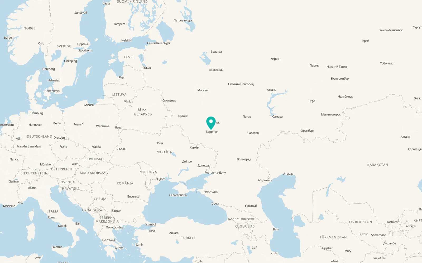 Map of Semiluki