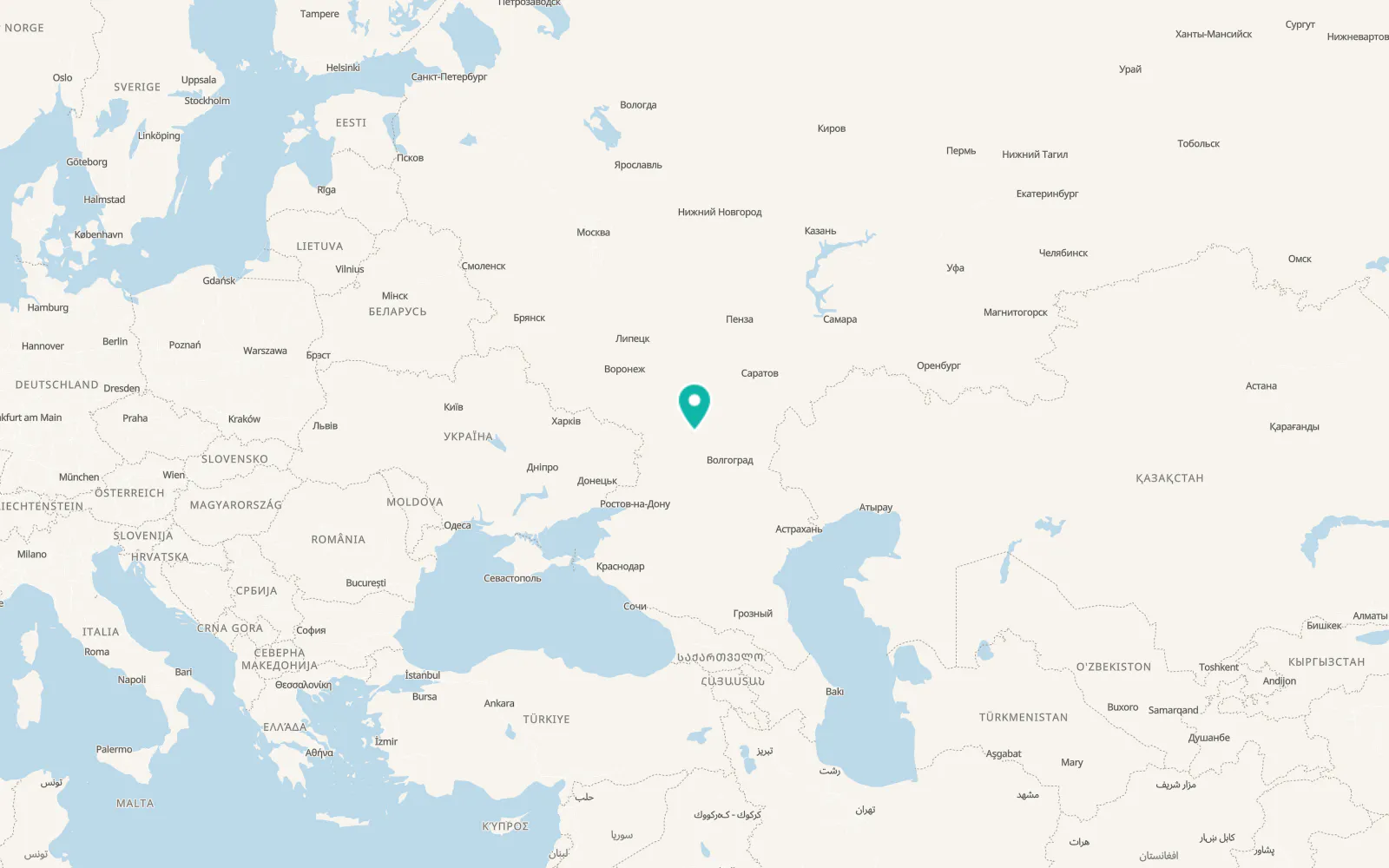 Map of Serafimovich