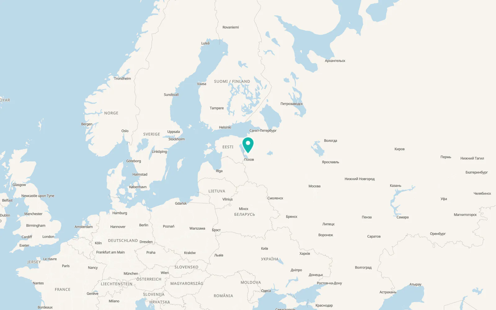 Map of Serëdka