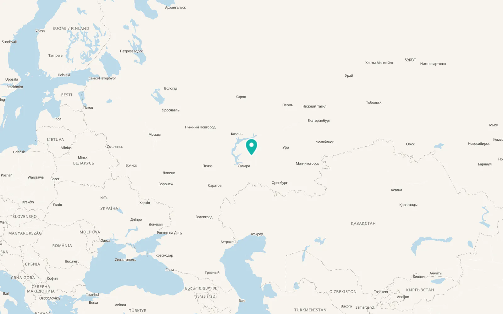 Map of Sergiyevsk