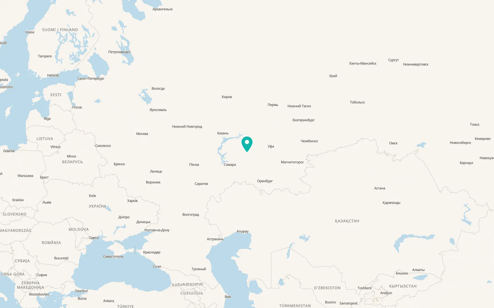 Map of Severnoye