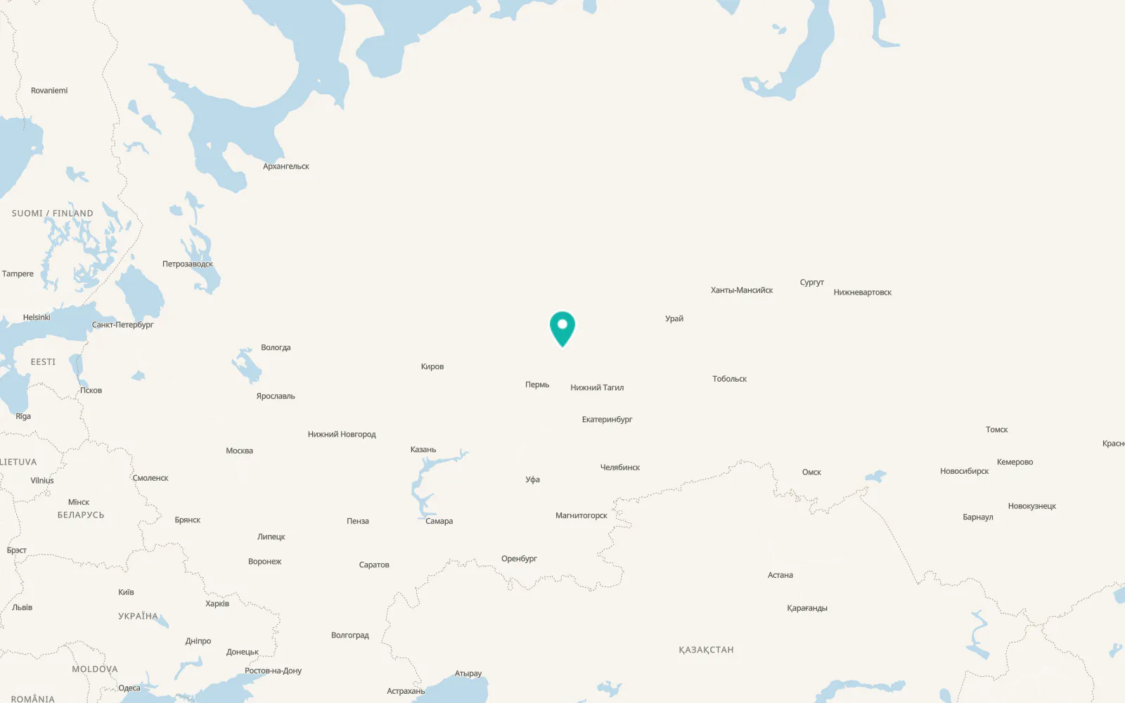 Map of Severnyy-Kospashskiy