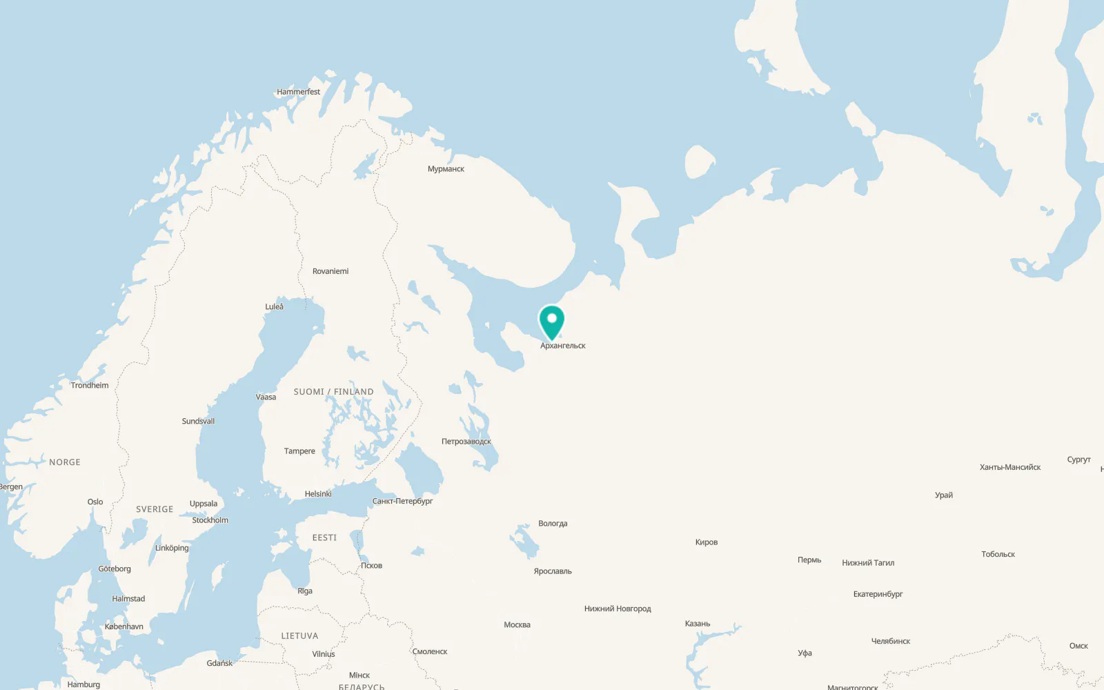 Map of Severodvinsk