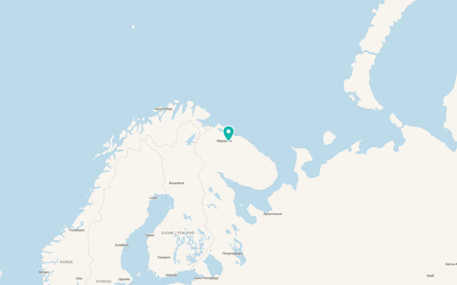 Map of Severomorsk-3