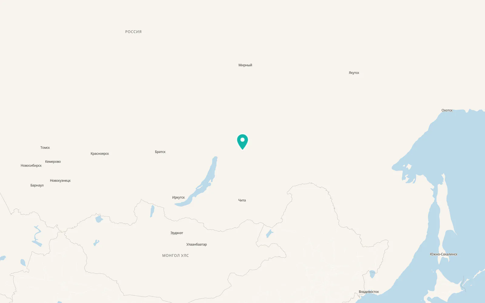 Map of Severomuysk