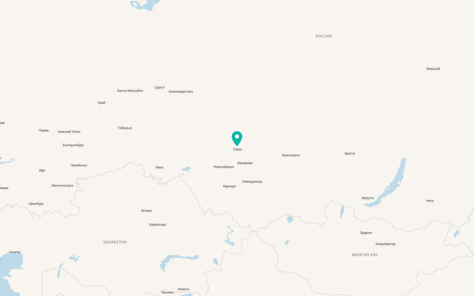 Map of Seversk