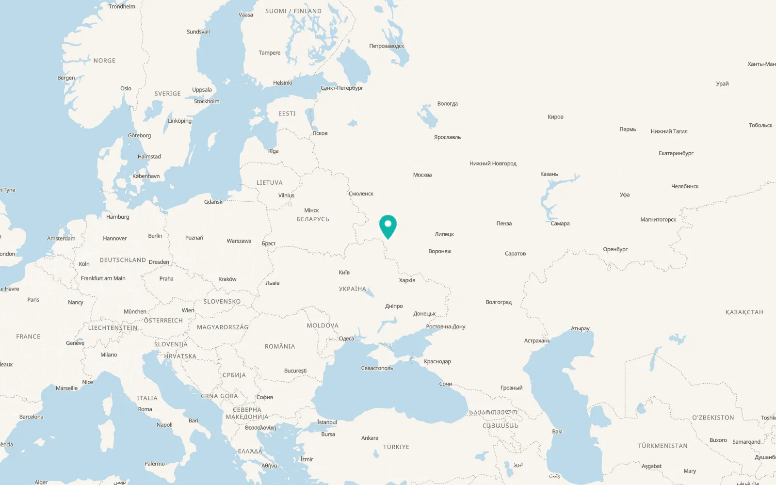 Map of Sevsk